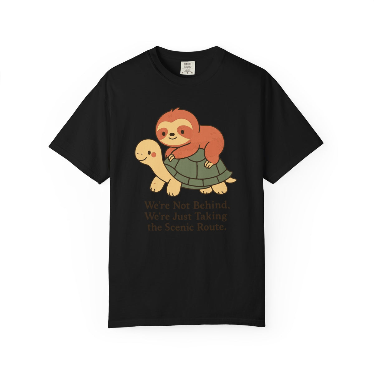 Unisex Garment-Dyed T-shirt, sloth and turtle