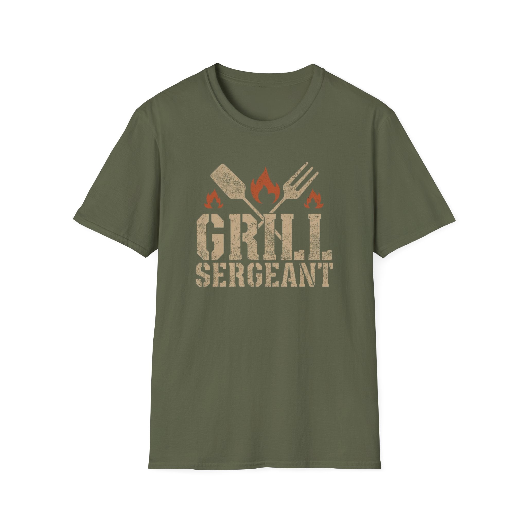 Unisex Softstyle T-Shirt, grill sergeant shirt, bbq dad shirt, funny dad shirt, grilling shirt, fathers day gift, dad bbq gift, grill master shirt, dad humor shirt, barbecue shirt, dad gift idea, mens...