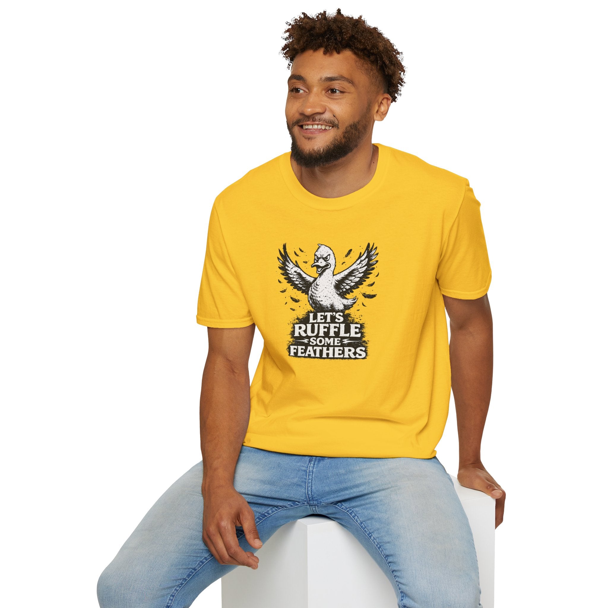 Unisex Softstyle T-Shirt, ruffle some feathers