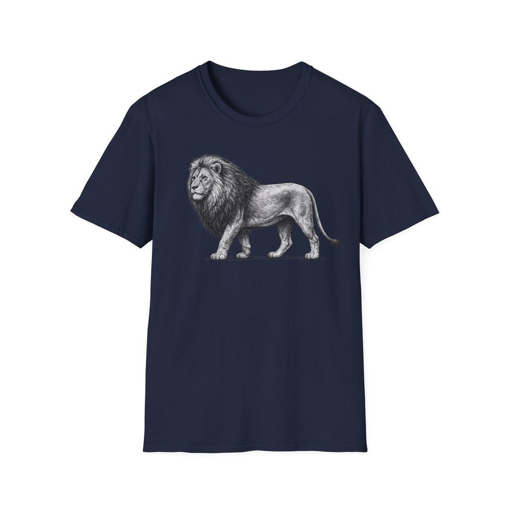 Vintage Lion T-Shirt, King of the Jungle Graphic Tee, Lion Illustration Shirt, Bold Wildlife Tee, Gift for Him or Her