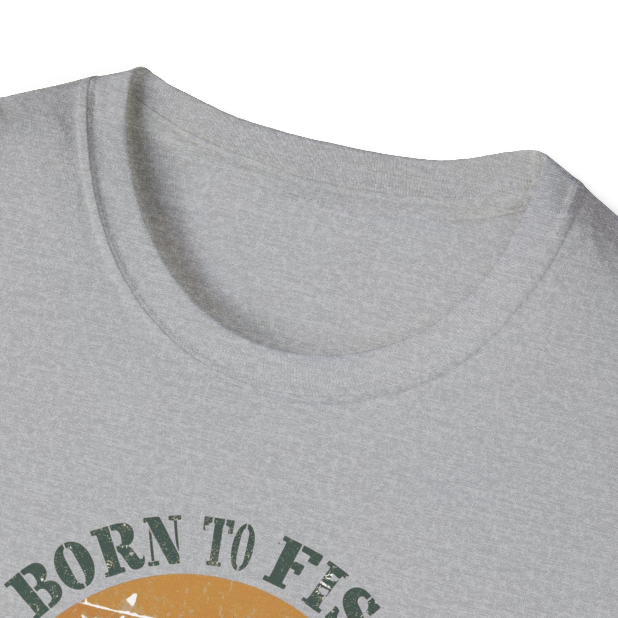 Unisex Softstyle T-Shirt, born to fish