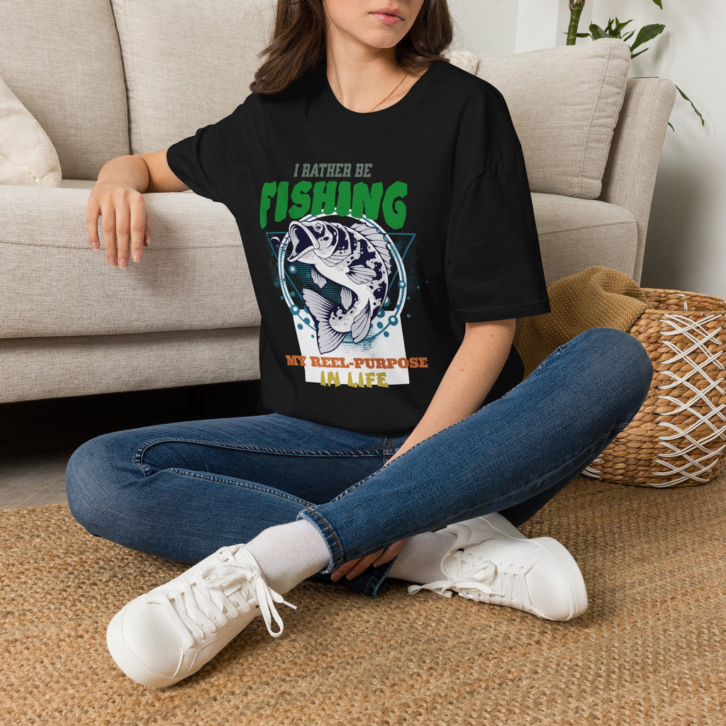 Unisex Softstyle T-Shirt, I Rather be  Fishing Shirt