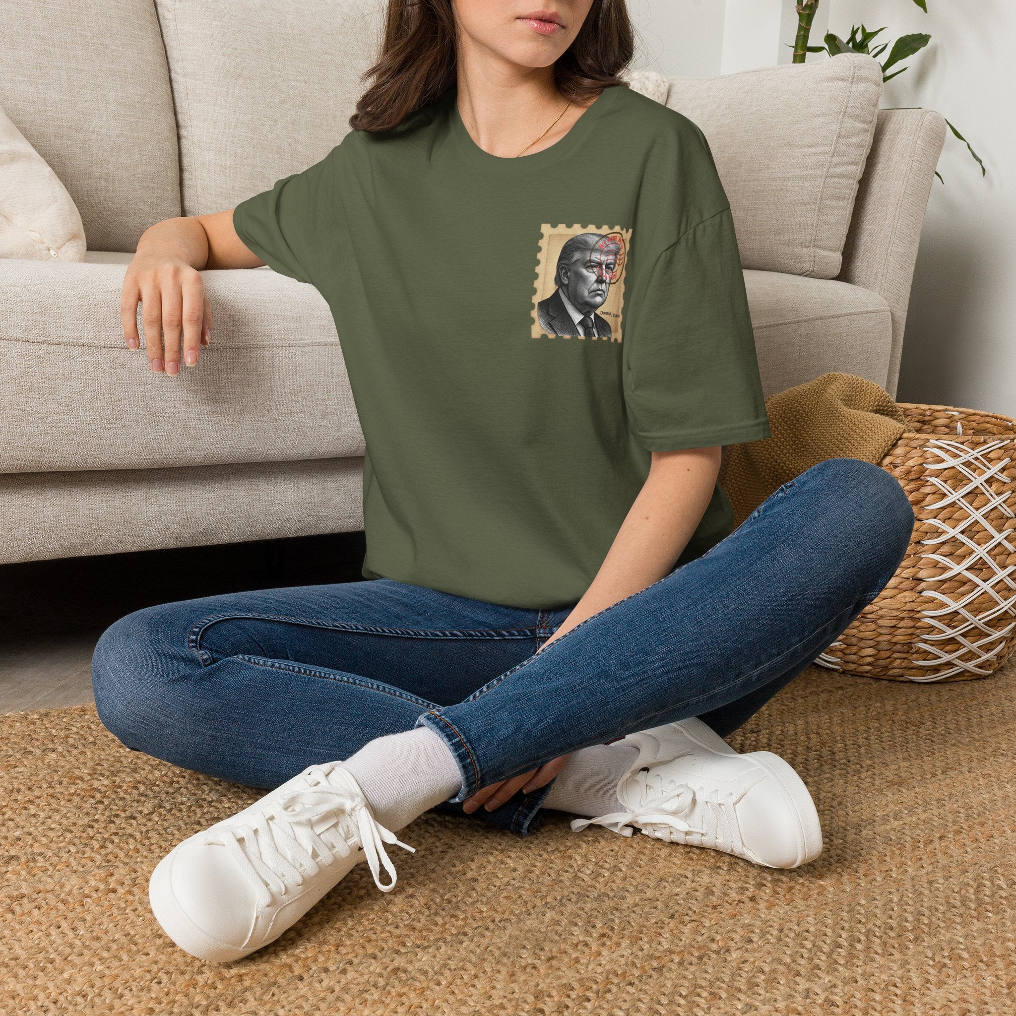 Unisex Softstyle T-Shirt, Trump Stamp T-shirt