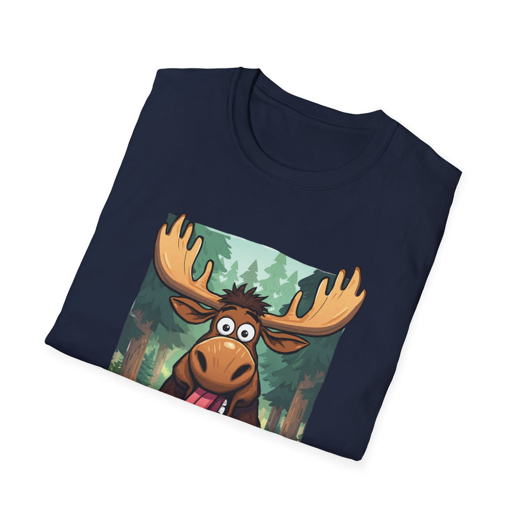 Unisex Softstyle T-Shirt, Silly moose
