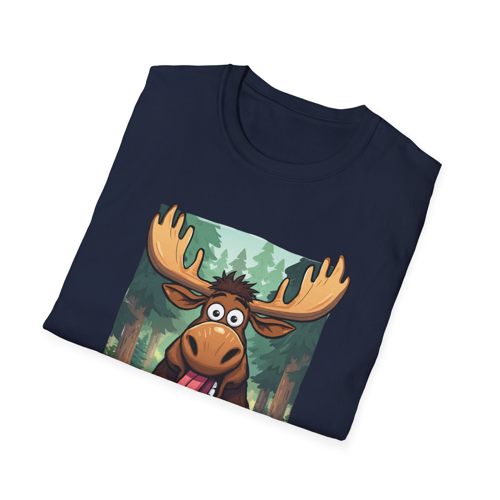 Unisex Softstyle T-Shirt, Silly moose