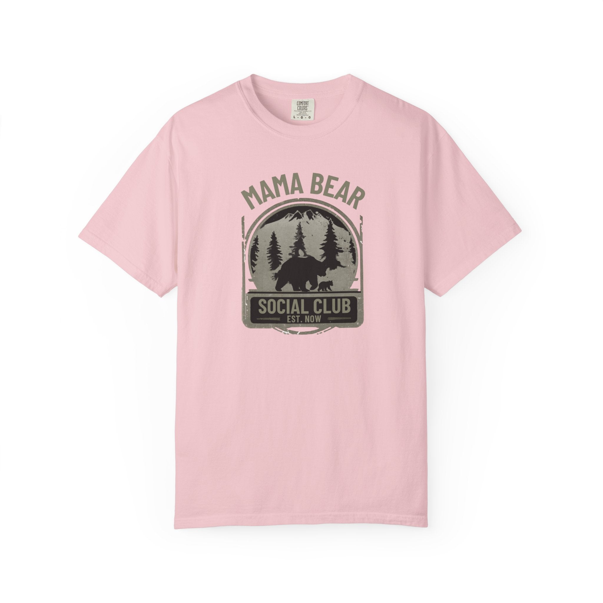 Unisex Garment-Dyed T-shirt, mama bear social club