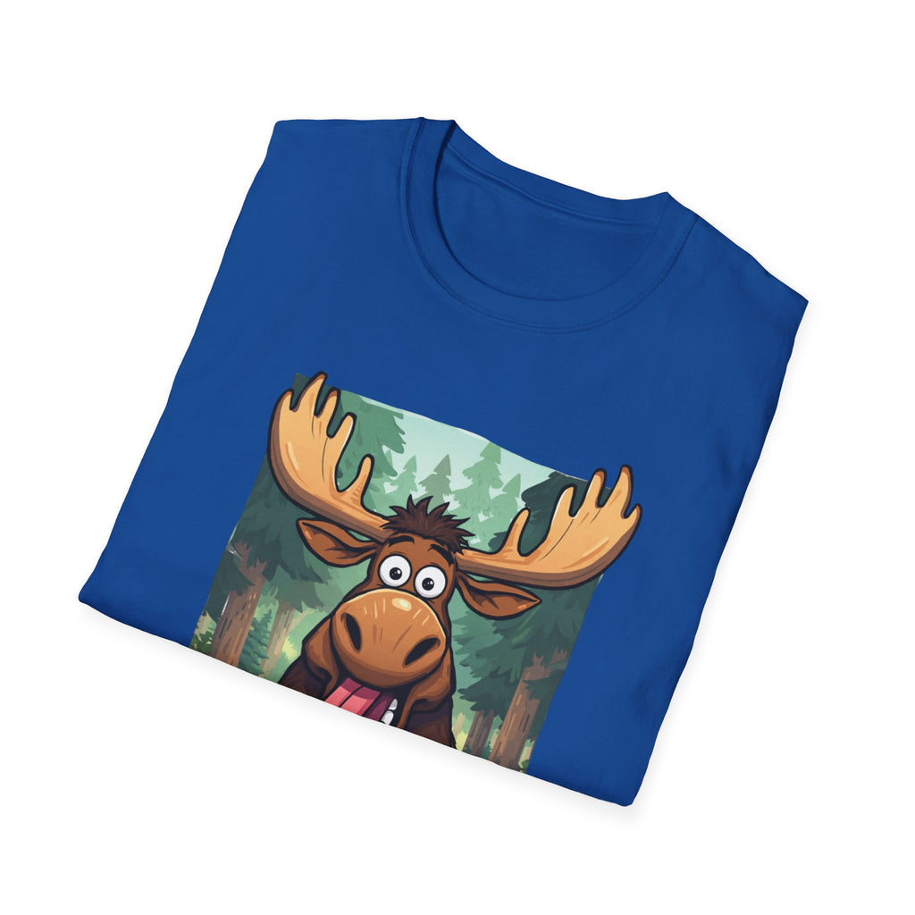 Unisex Softstyle T-Shirt, Silly moose