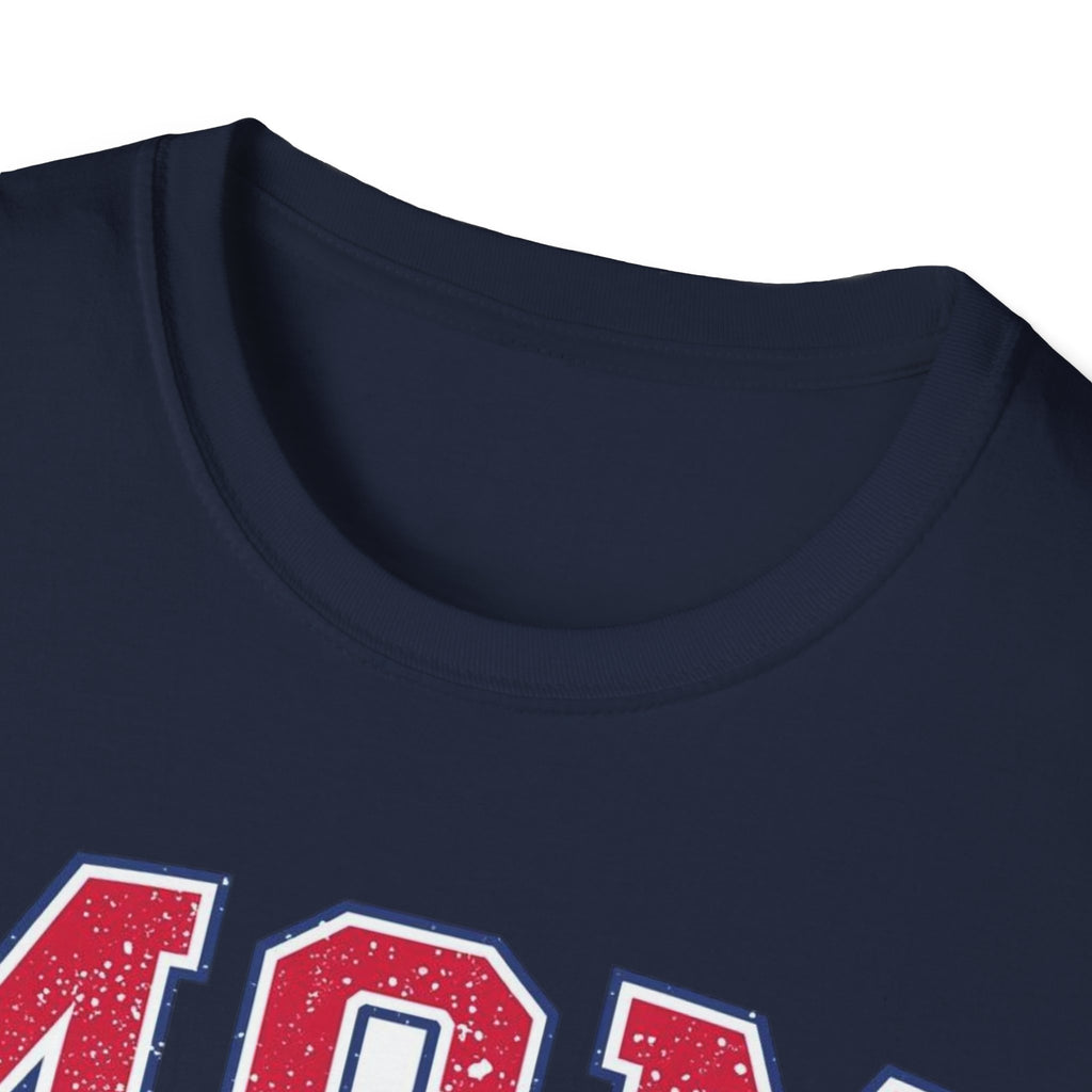Unisex Softstyle T-Shirt, Mother’s Day Mom MVP Shirt, Most Valuable Mom T-Shirt, Sports Mom Gift, Baseball Football Mom Tee, Athletic Varsity Style Shirt