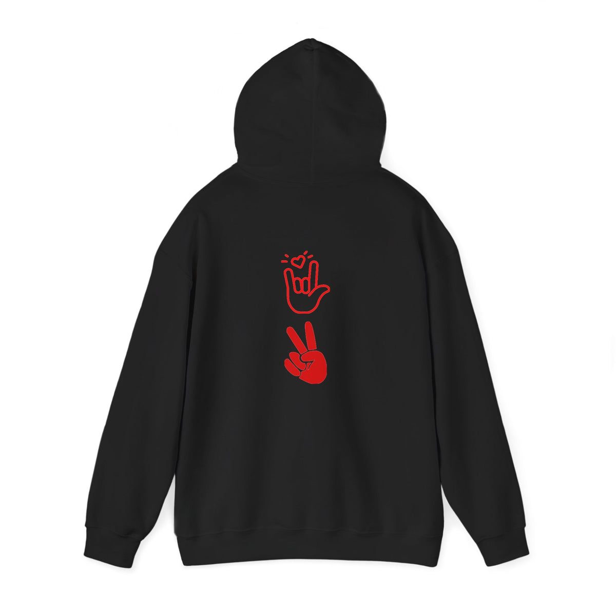 Unisex Heavy Blend™ Hooded Sweatshirt, love and peace shirt