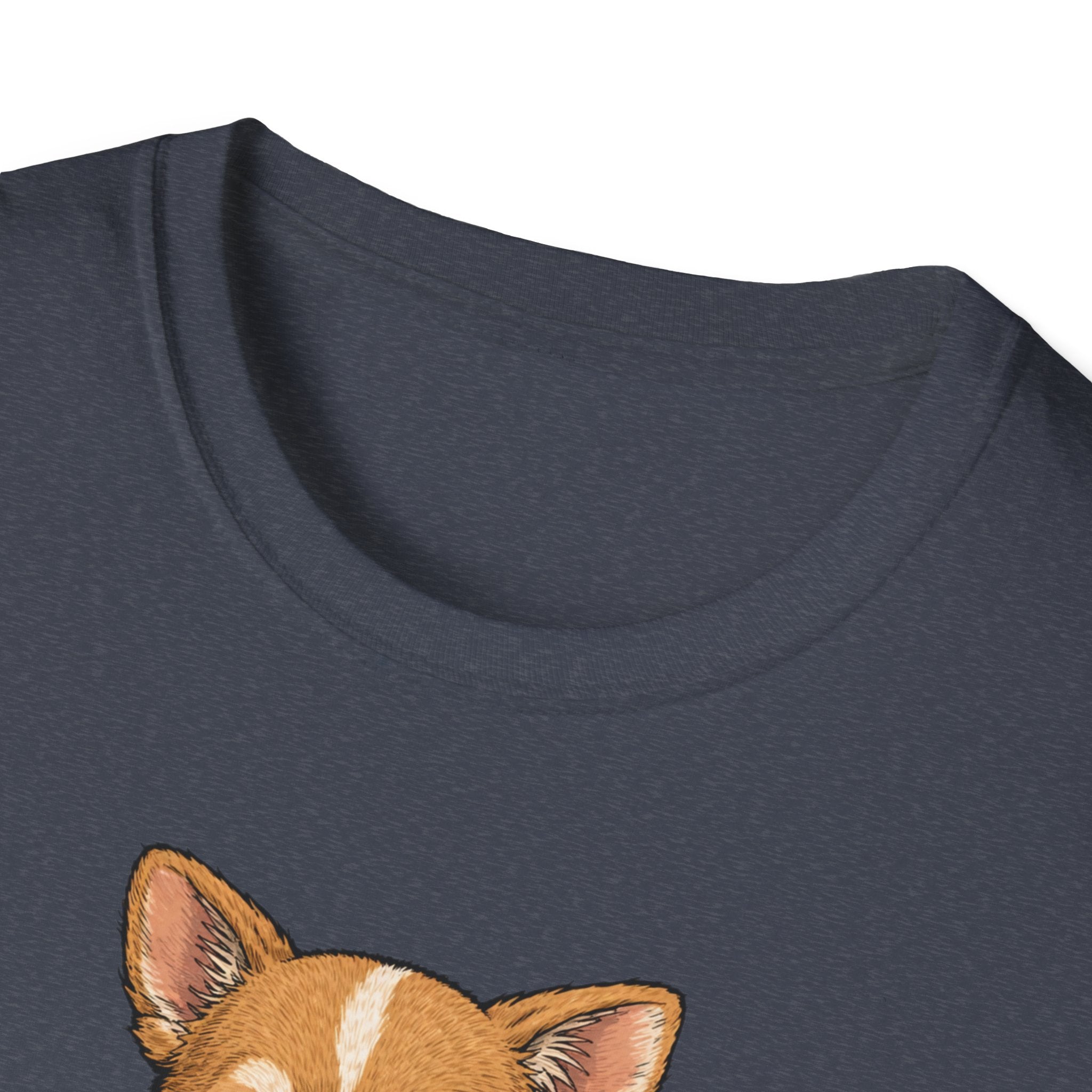Unisex Softstyle T-Shirt, ramen eating dog