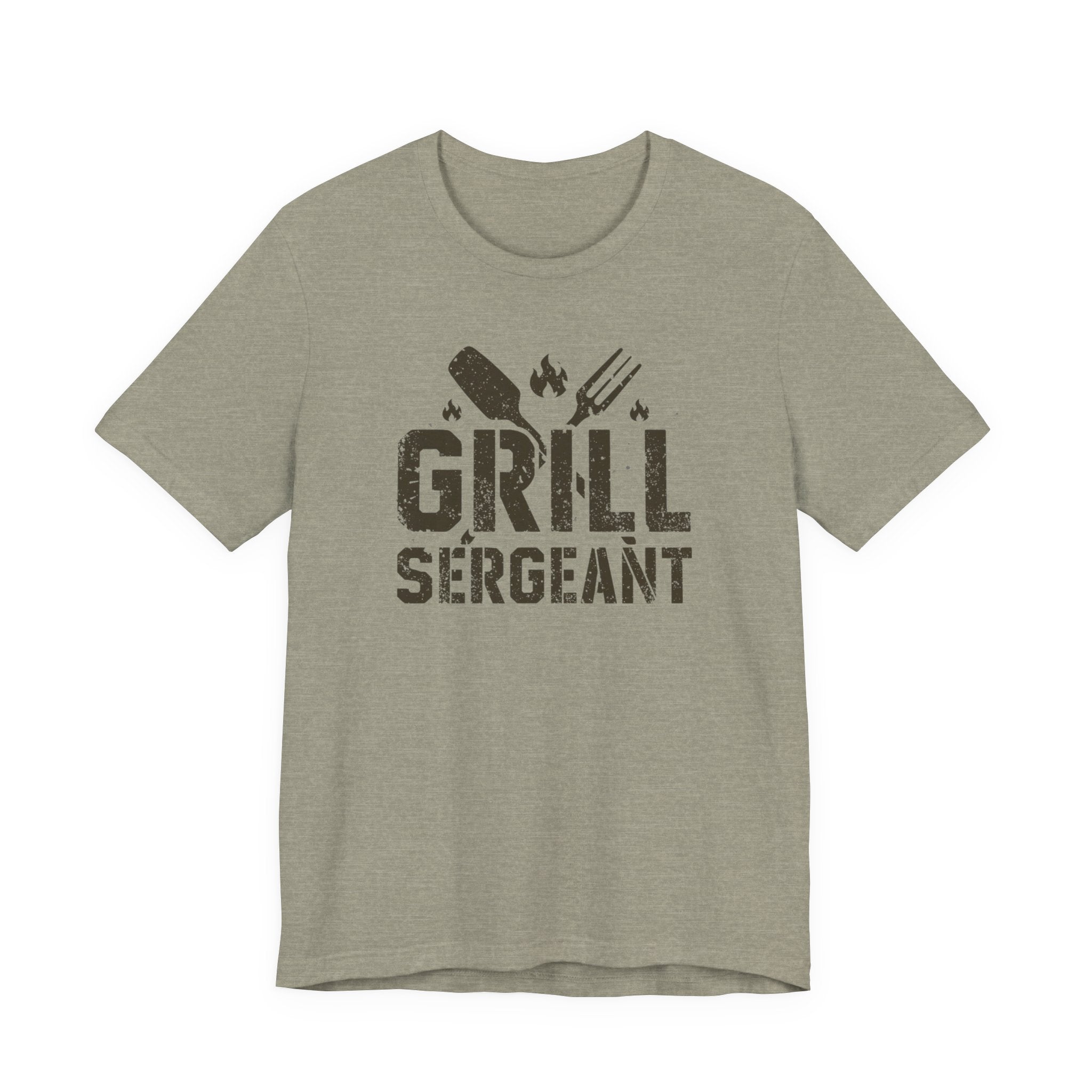 Unisex Jersey Short Sleeve Tee, Grill Sergeant Shirt, Funny Dad BBQ Shirt, Father’s Day Gift for Dad, BBQ Dad Shirt, Grilling Shirt Men, Funny Dad Shirt Gift