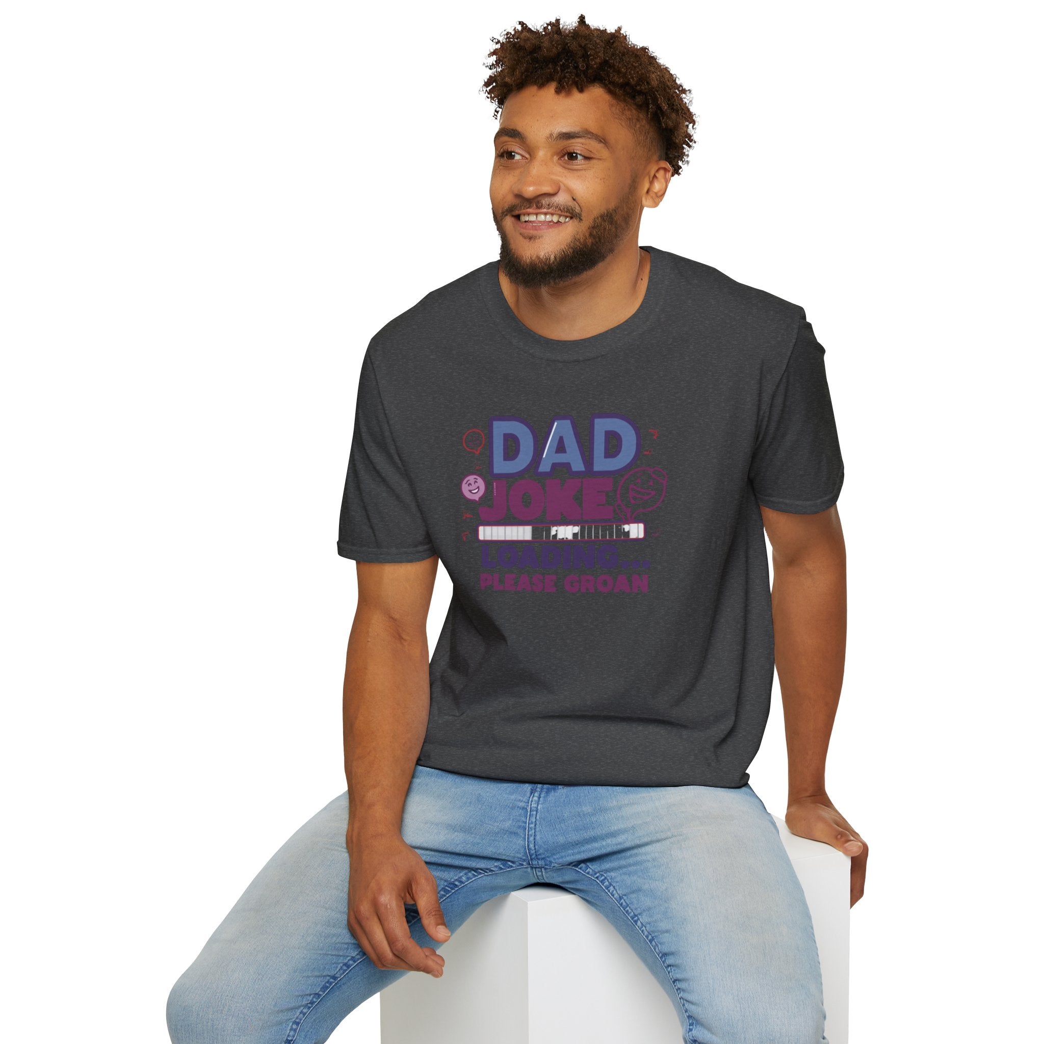 Unisex Softstyle T-Shirt,Dad Joke Loading Shirt, Funny Dad Joke Shirt, Father’s Day Humor Shirt