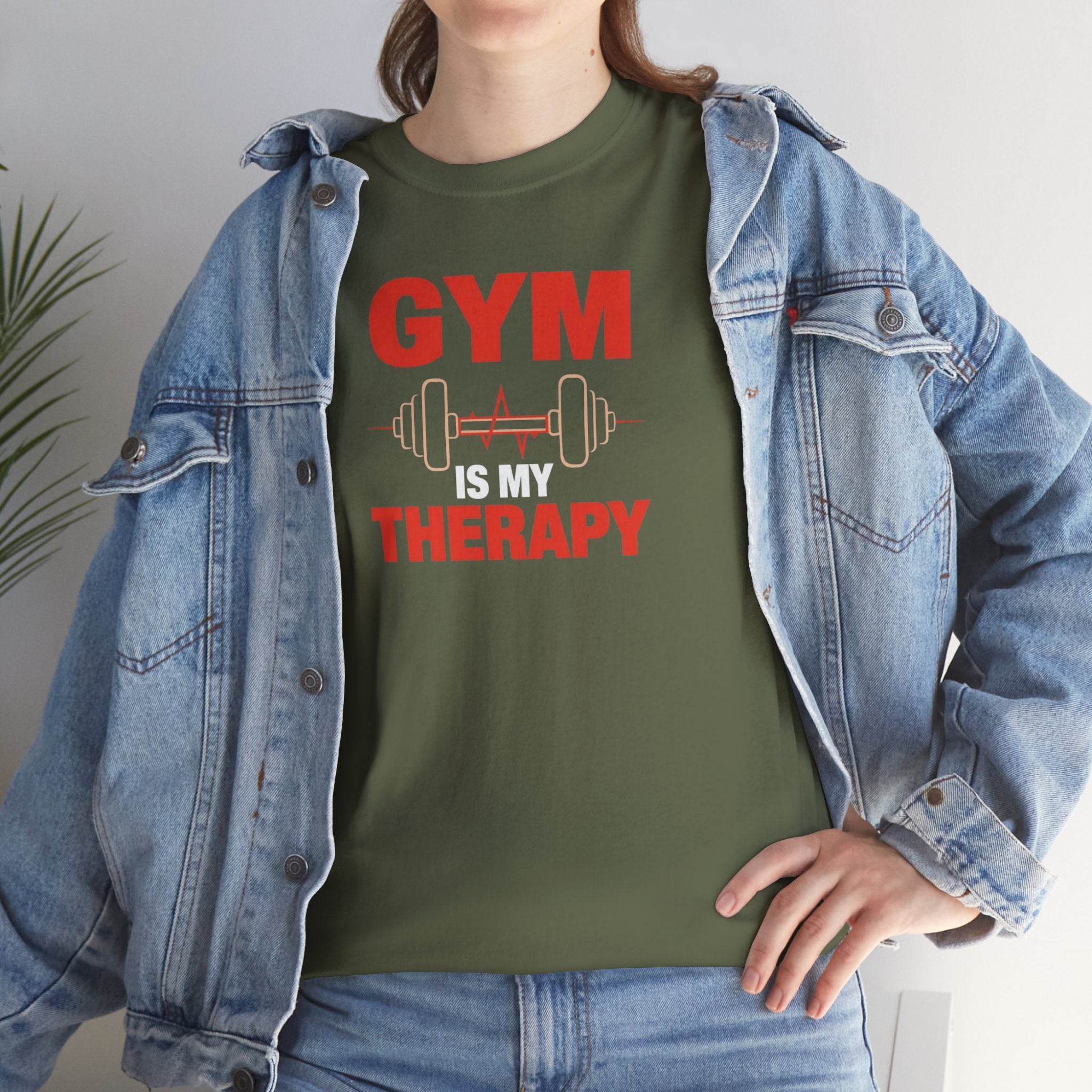 Unisex Heavy Cotton Tee, gym therapy