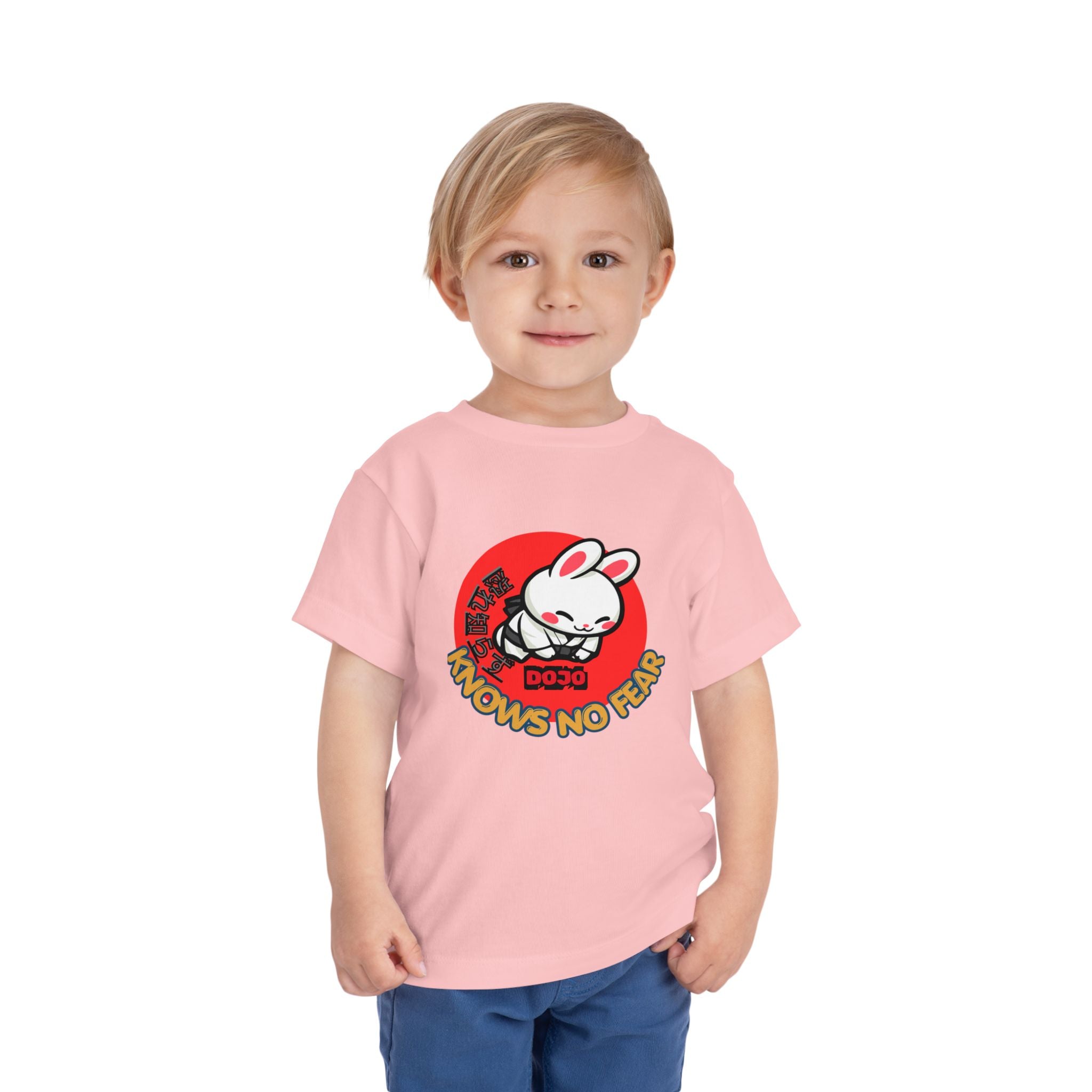 Toddler Short Sleeve Tee, cute bunny Dojo