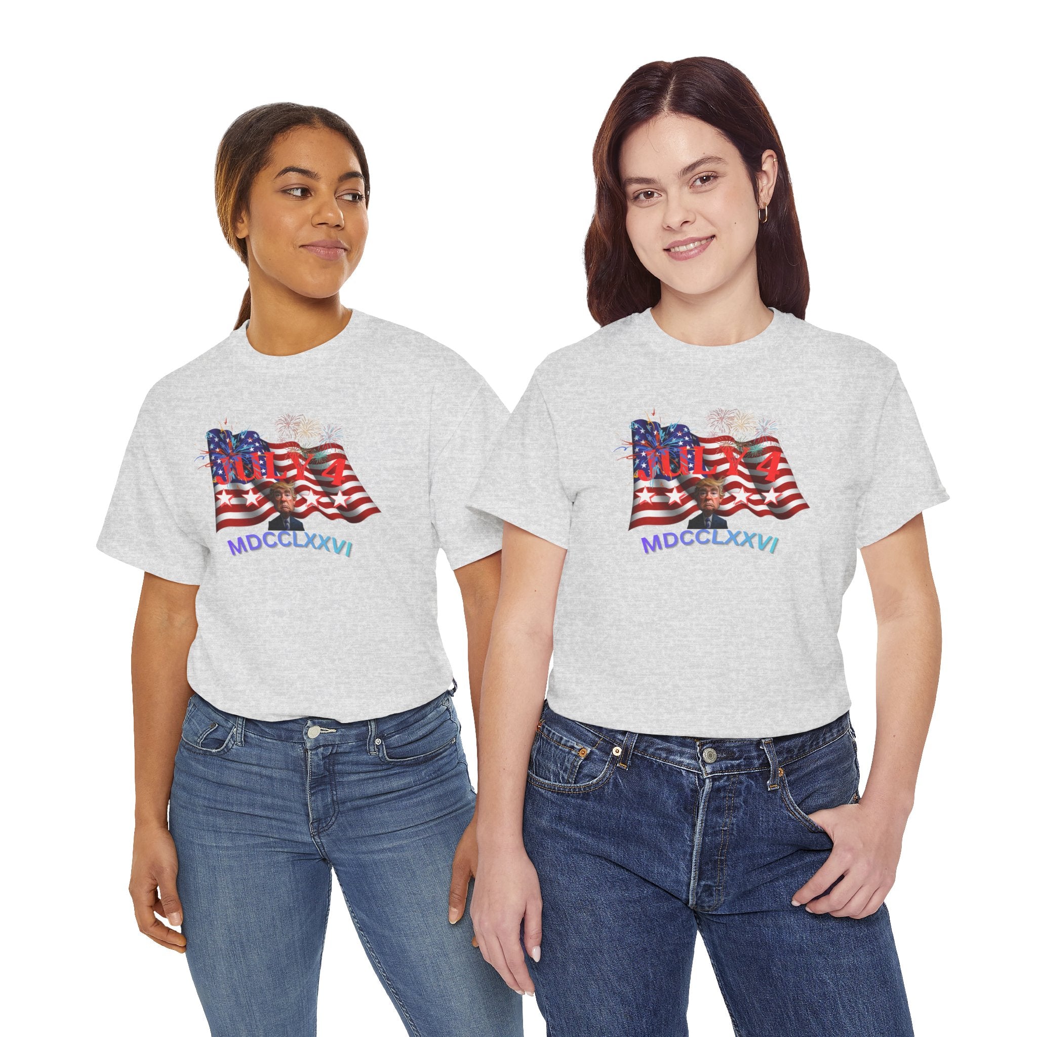 Unisex Heavy Cotton Tee, July 4 1776