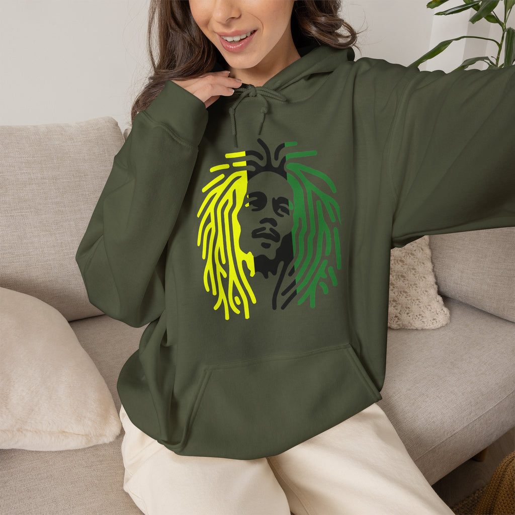 Unisex Heavy Blend™ Hooded Sweatshirt,  Jamaican rasta man