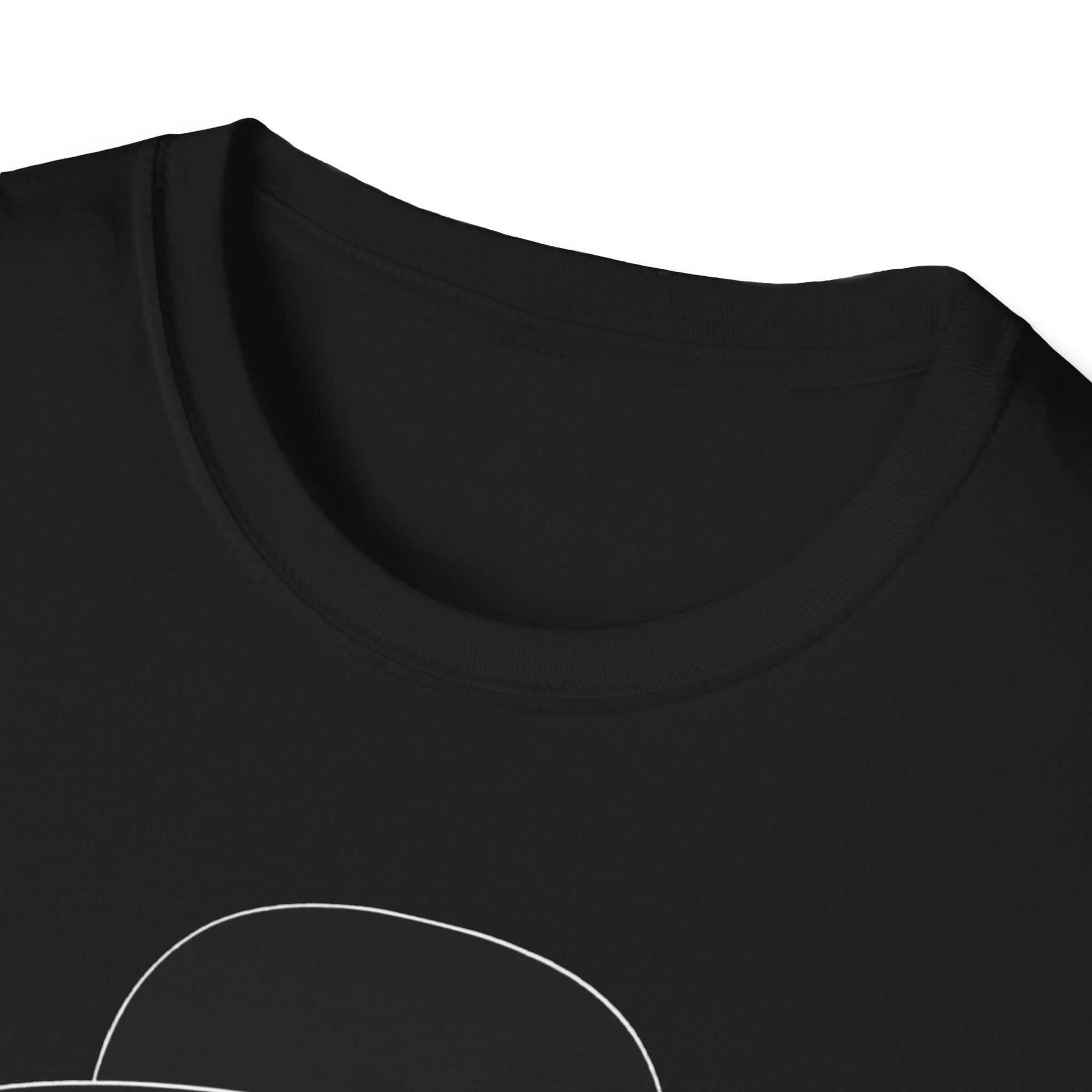 Unisex Softstyle T-Shirt, Bull Dog wearing Sun Glasses