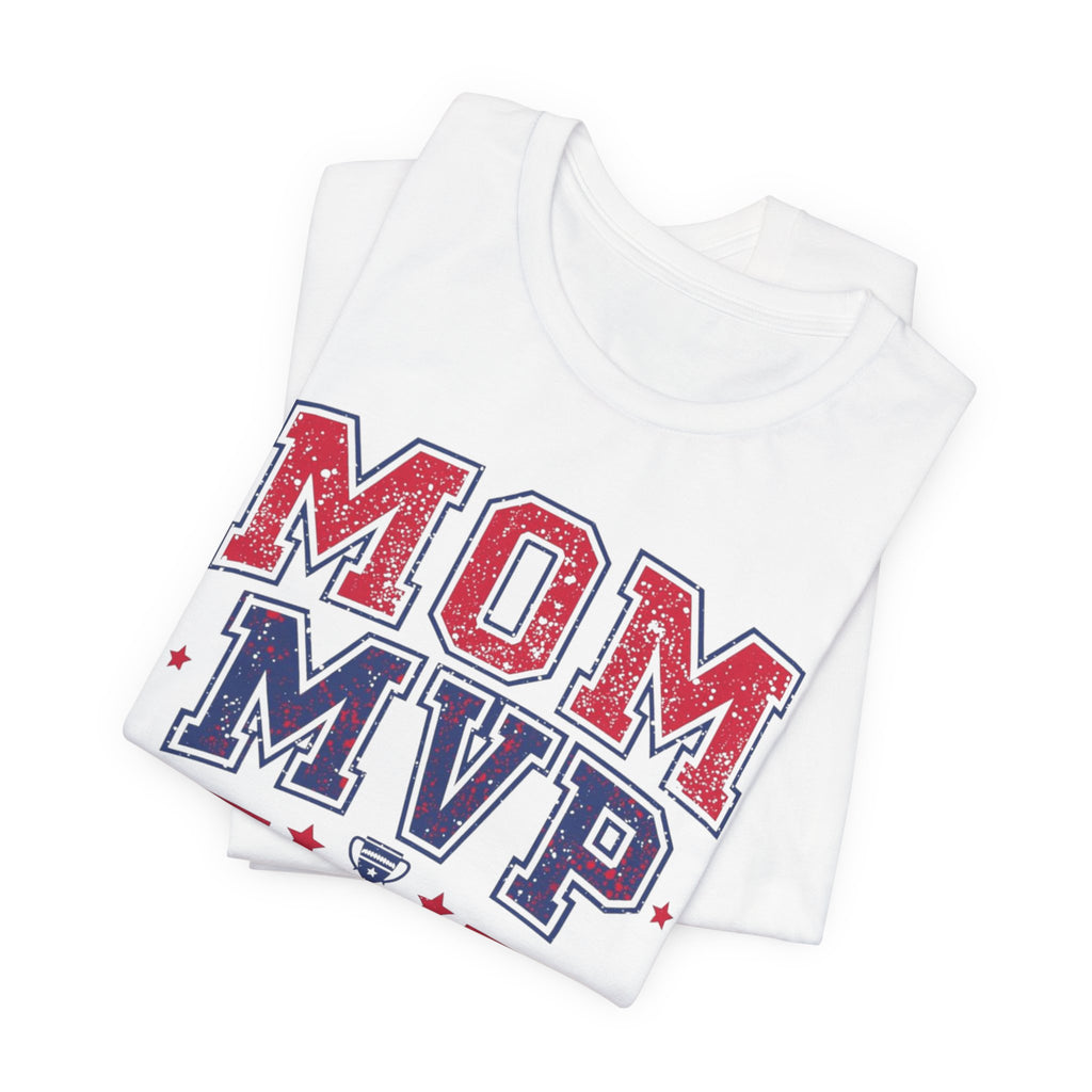 Unisex Jersey Short Sleeve Tee, Mother’s Day Mom MVP Shirt, Most Valuable Mom T-Shirt, Sports Mom Gift, Baseball Football Mom Tee, Athletic Varsity Style Shirt