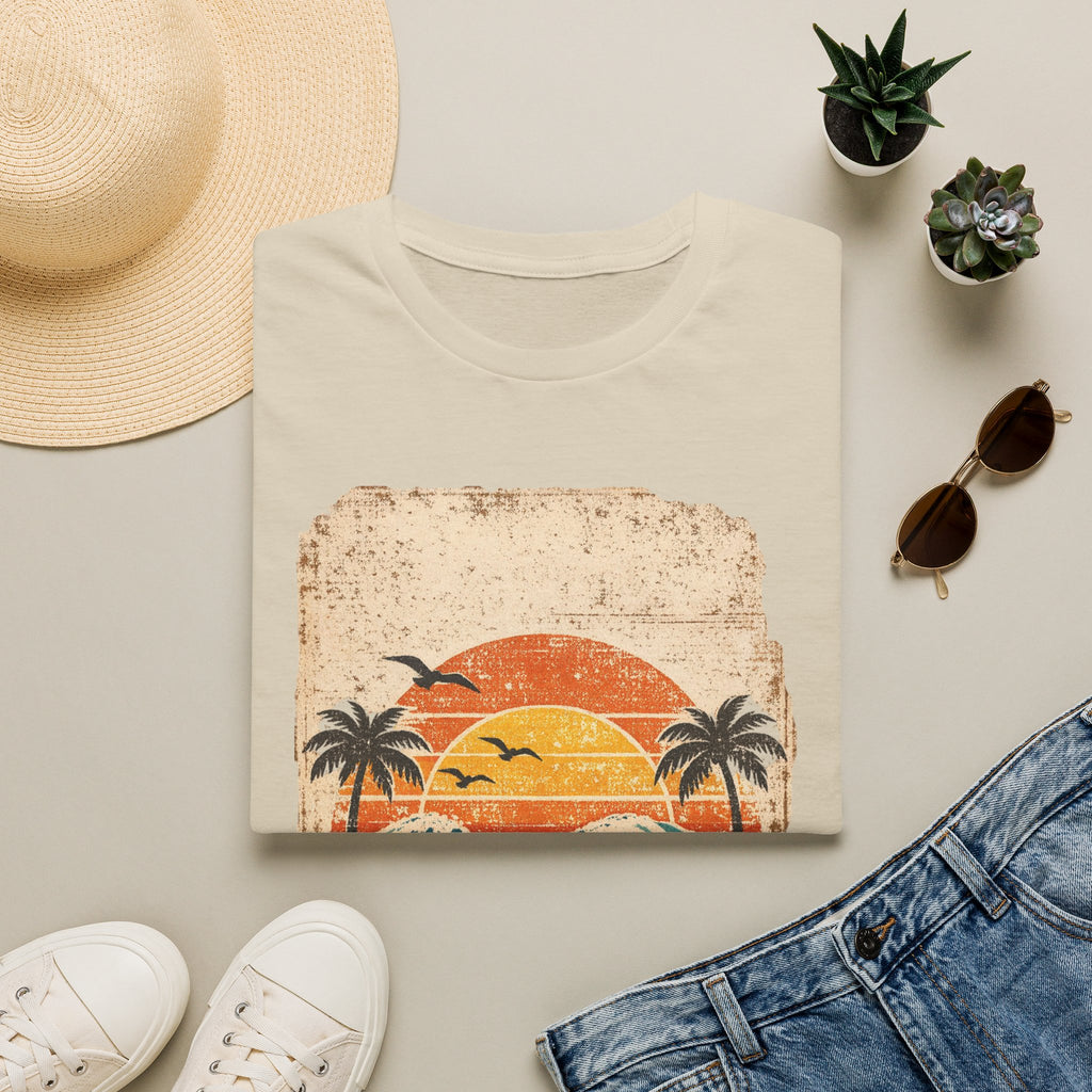 Unisex Softstyle T-Shirt, Seas The Day Beach Shirt, Retro Summer Vacation Tee, Ocean Lover T-Shirt, Coastal Graphic Tee