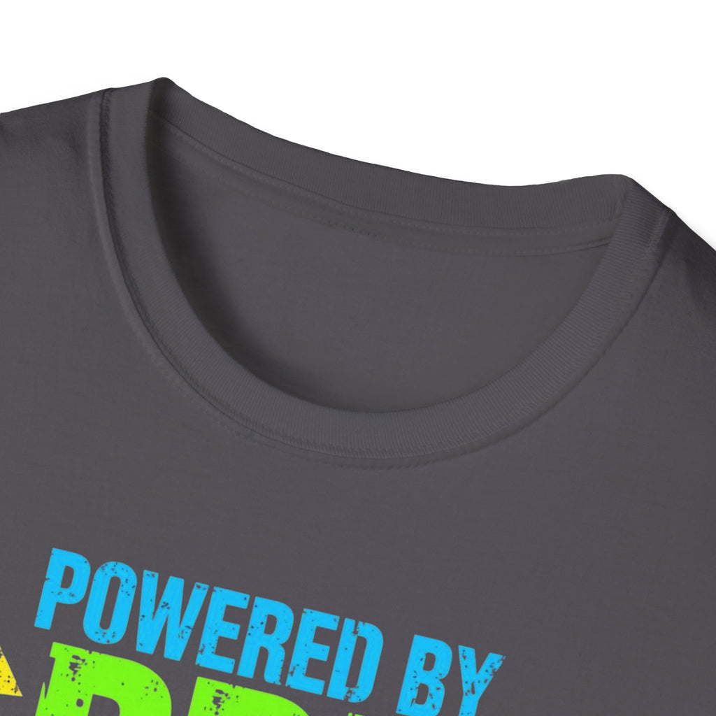 Unisex Softstyle T-Shirt,Powered By Pre Workout Shirt, Gym Motivation Tee, Fitness Lover Shirt, Bodybuilding Shirt, Comfort Colors Gym Tee