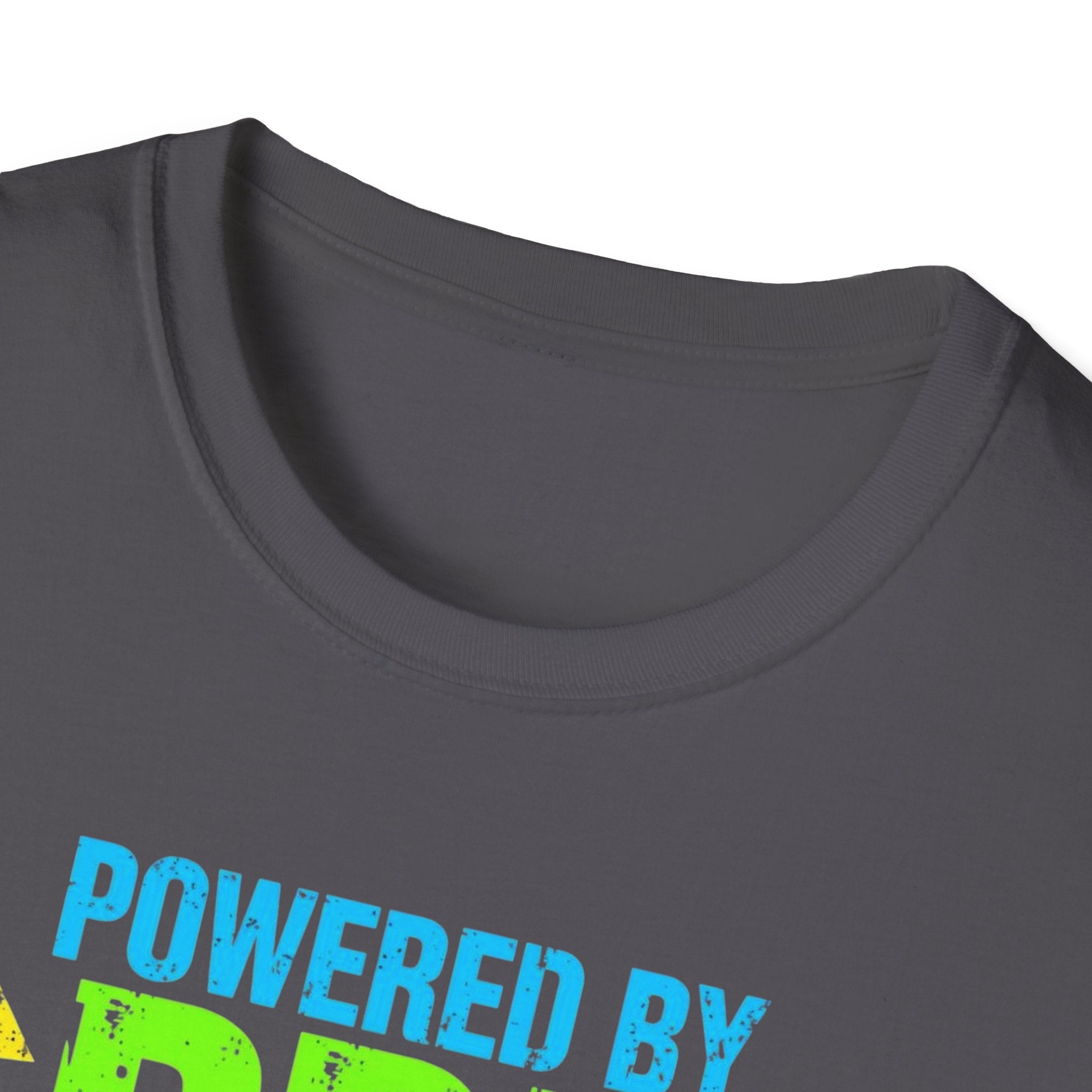 Unisex Softstyle T-Shirt,Powered By Pre Workout Shirt, Gym Motivation Tee, Fitness Lover Shirt, Bodybuilding Shirt, Comfort Colors Gym Tee