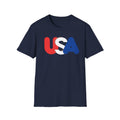 Unisex Softstyle T-Shirt, patriot shirt, eagle crest, usa flag shirt, patriotic design, july 4th tee, american pride shirt, freedom shirt