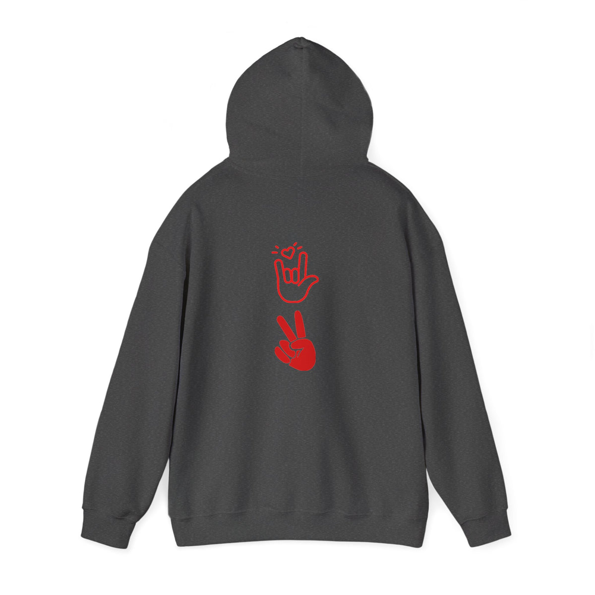 Unisex Heavy Blend™ Hooded Sweatshirt, love and peace shirt