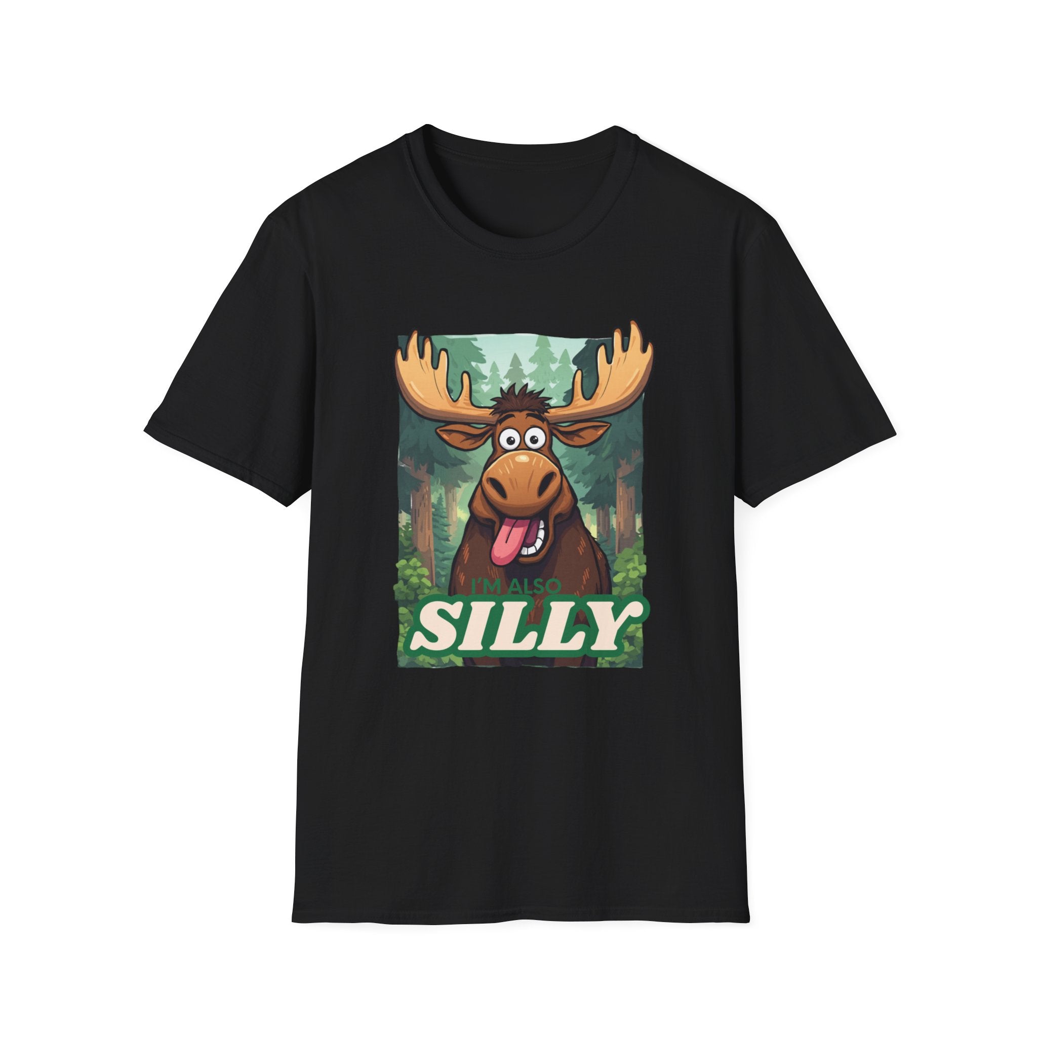 Unisex Softstyle T-Shirt, Silly moose