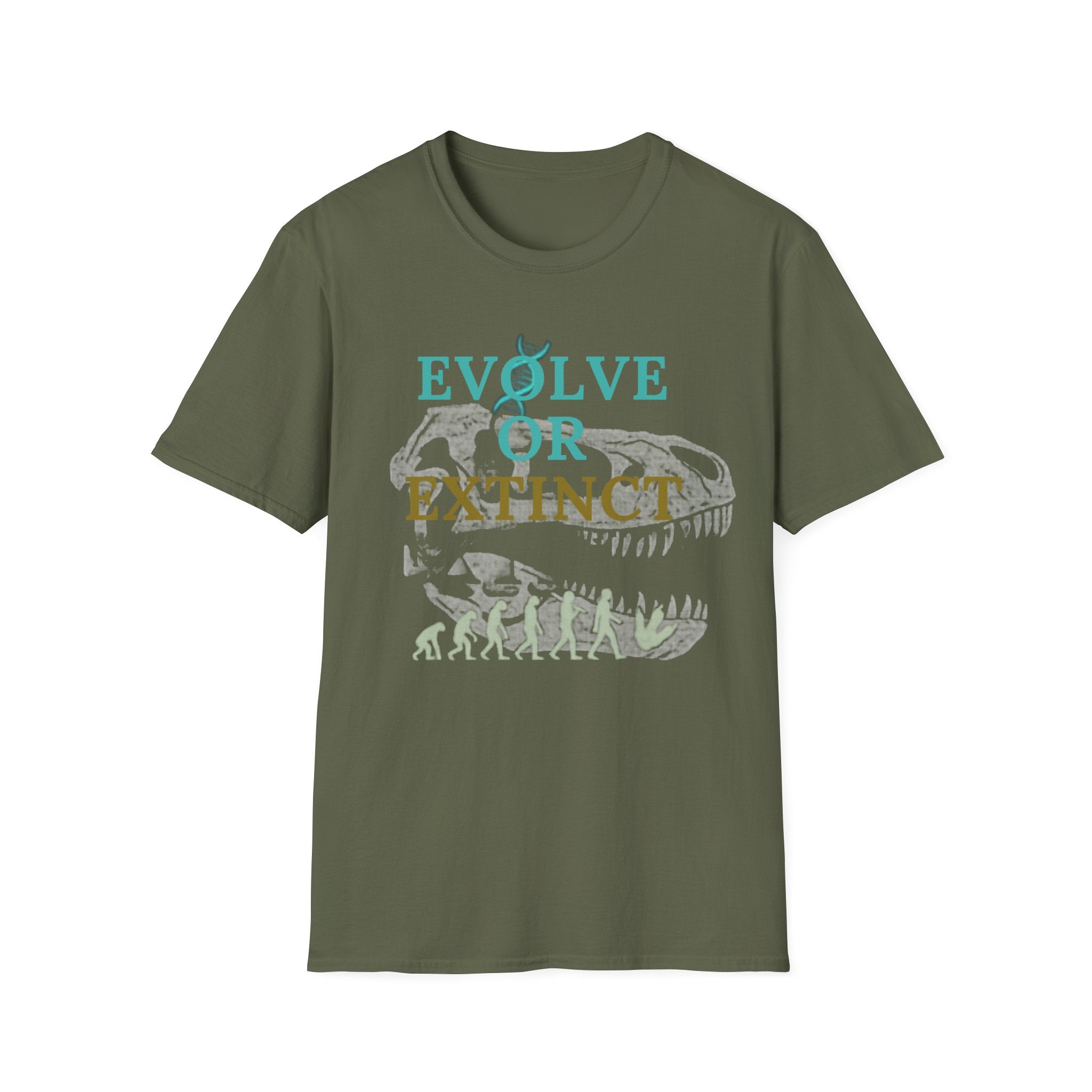 Unisex Softstyle T-Shirt, evolve or extinct shirt