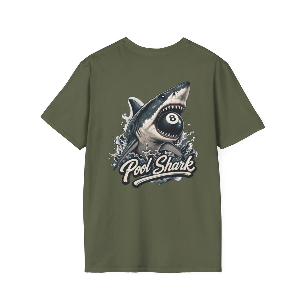 Unisex Softstyle T-Shirt, pool player t-shirt
