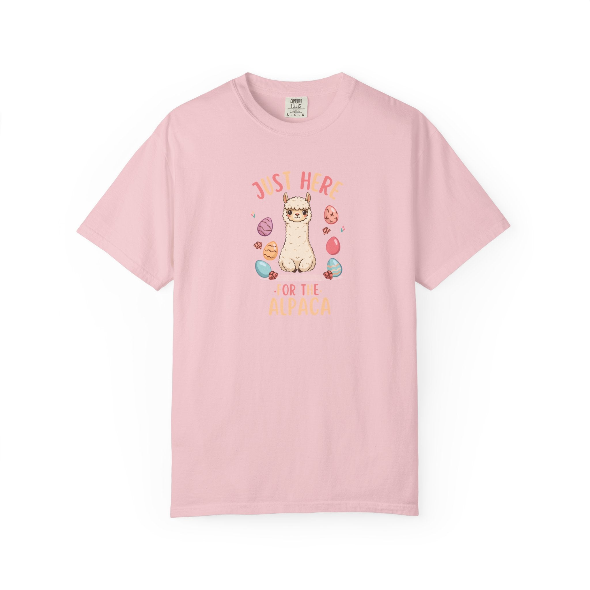 Unisex Garment-Dyed T-shirt, here for the alpaca