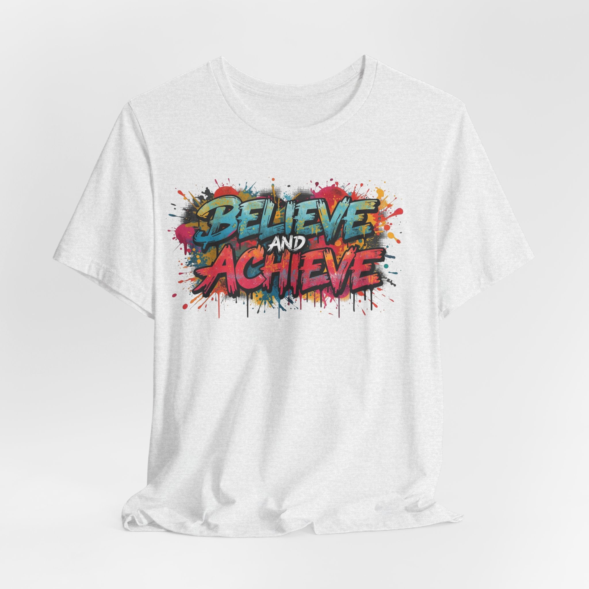 Unisex Jersey Short Sleeve Tee Believe and Achieve