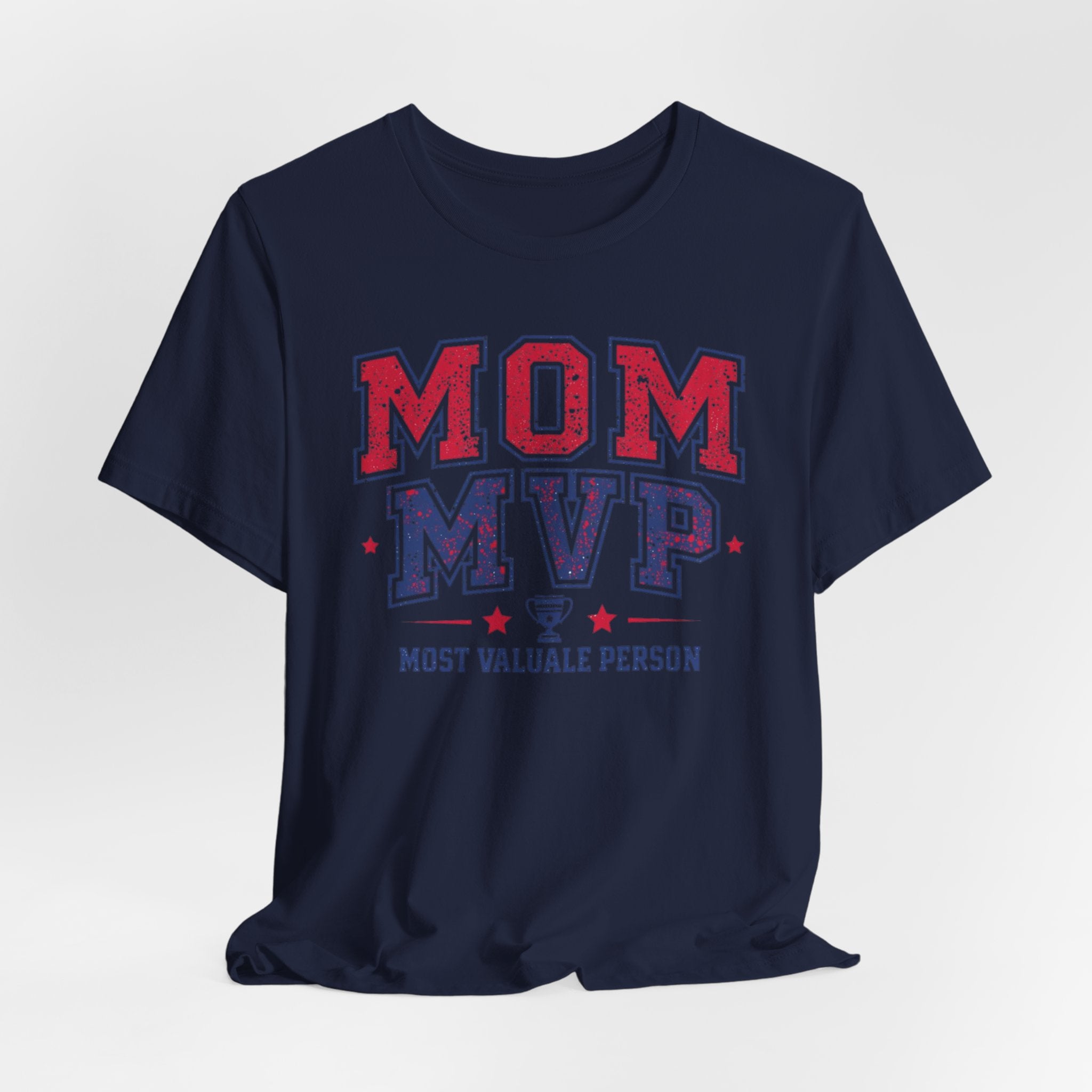 Unisex Jersey Short Sleeve Tee, Mother’s Day Mom MVP Shirt, Most Valuable Mom T-Shirt, Sports Mom Gift, Baseball Football Mom Tee, Athletic Varsity Style Shirt