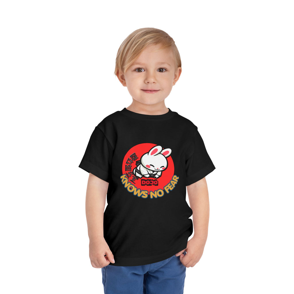 Toddler Short Sleeve Tee, cute bunny Dojo