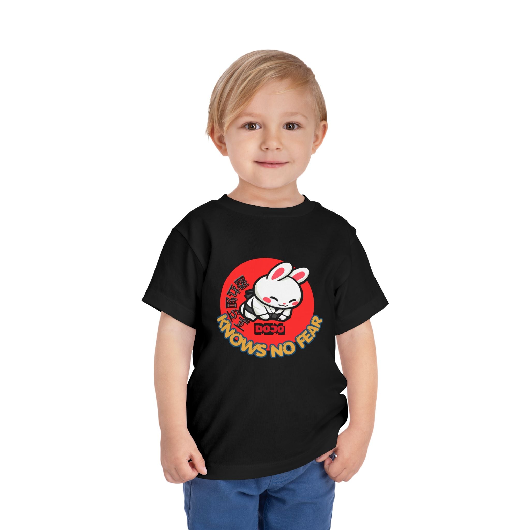 Toddler Short Sleeve Tee, cute bunny Dojo