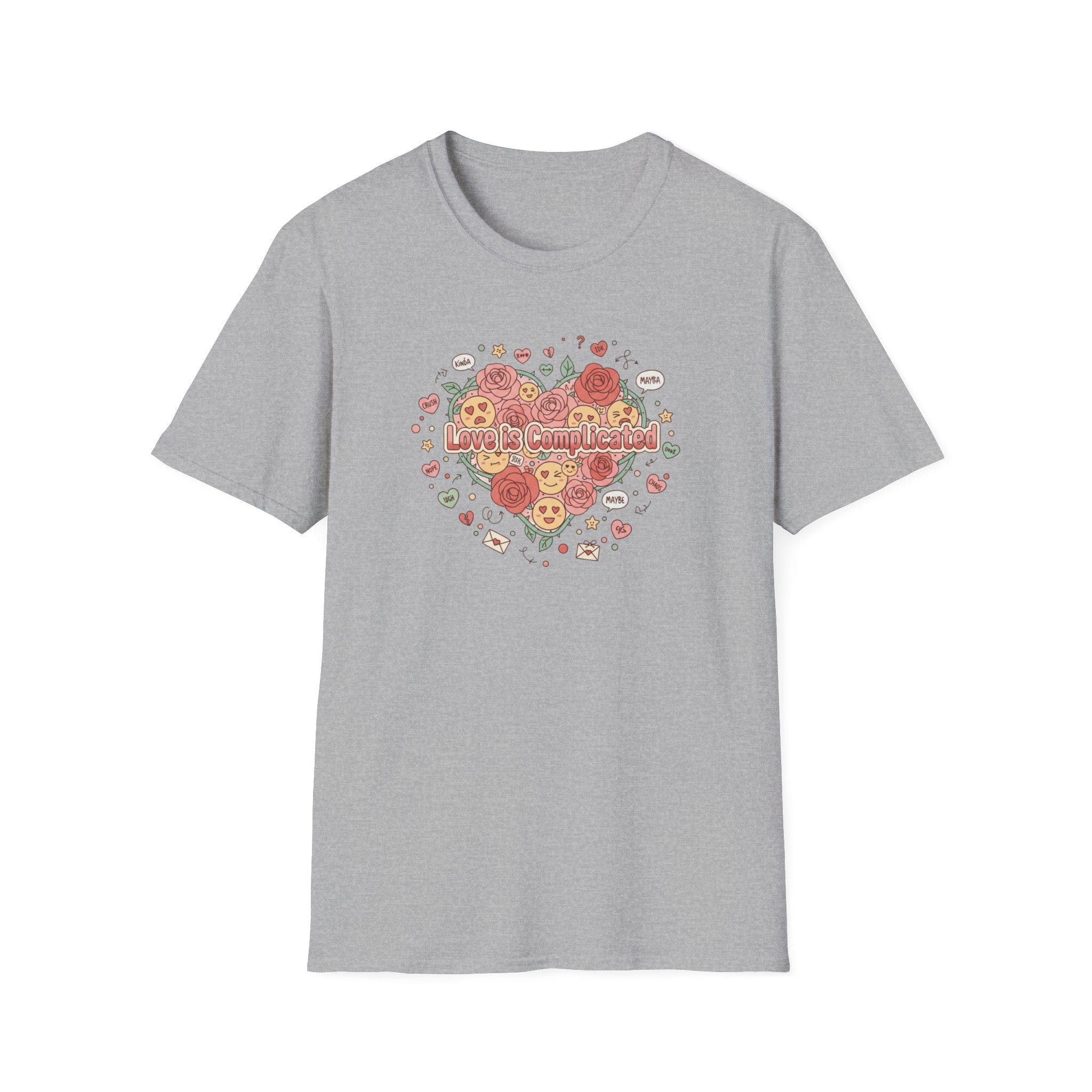 Unisex Softstyle T-Shirt, love is complicated