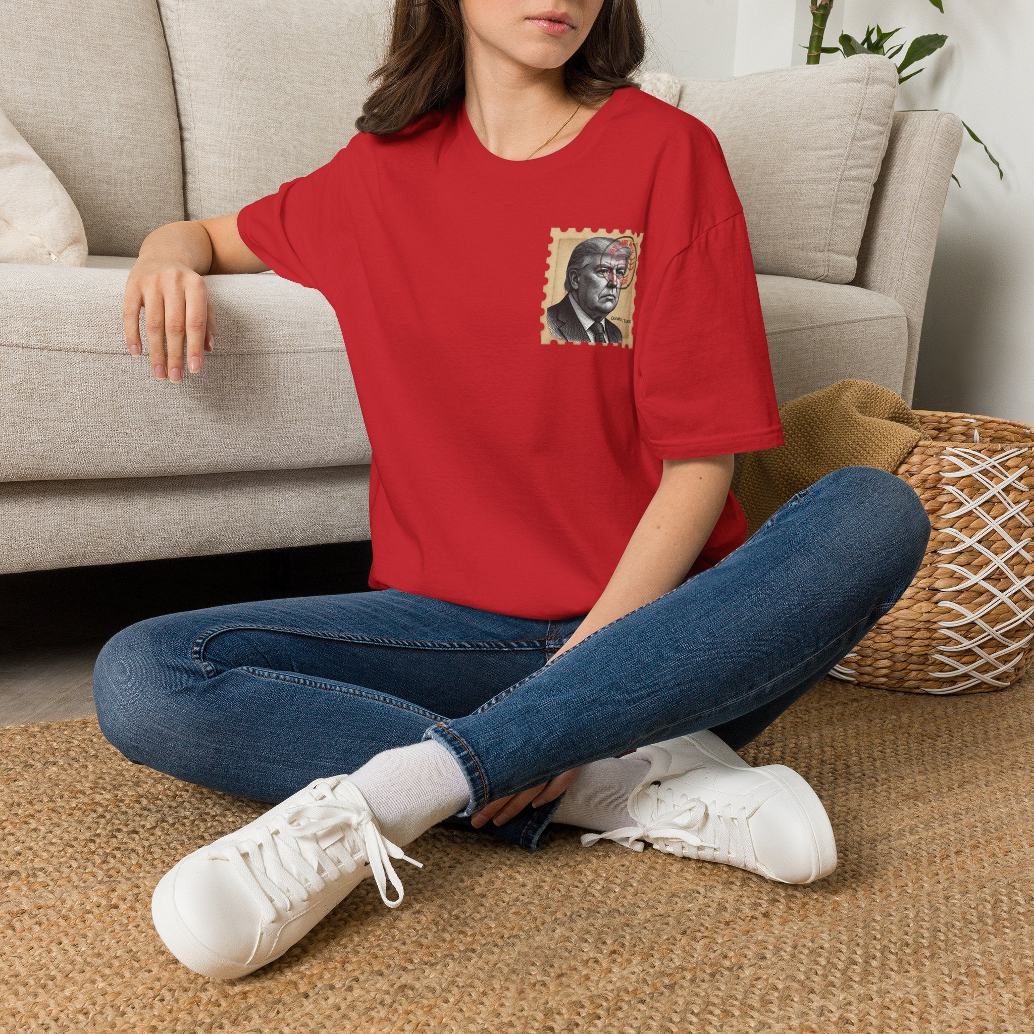 Unisex Softstyle T-Shirt, Trump Stamp T-shirt