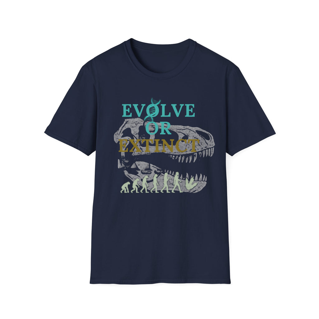 Unisex Softstyle T-Shirt, evolve or extinct shirt