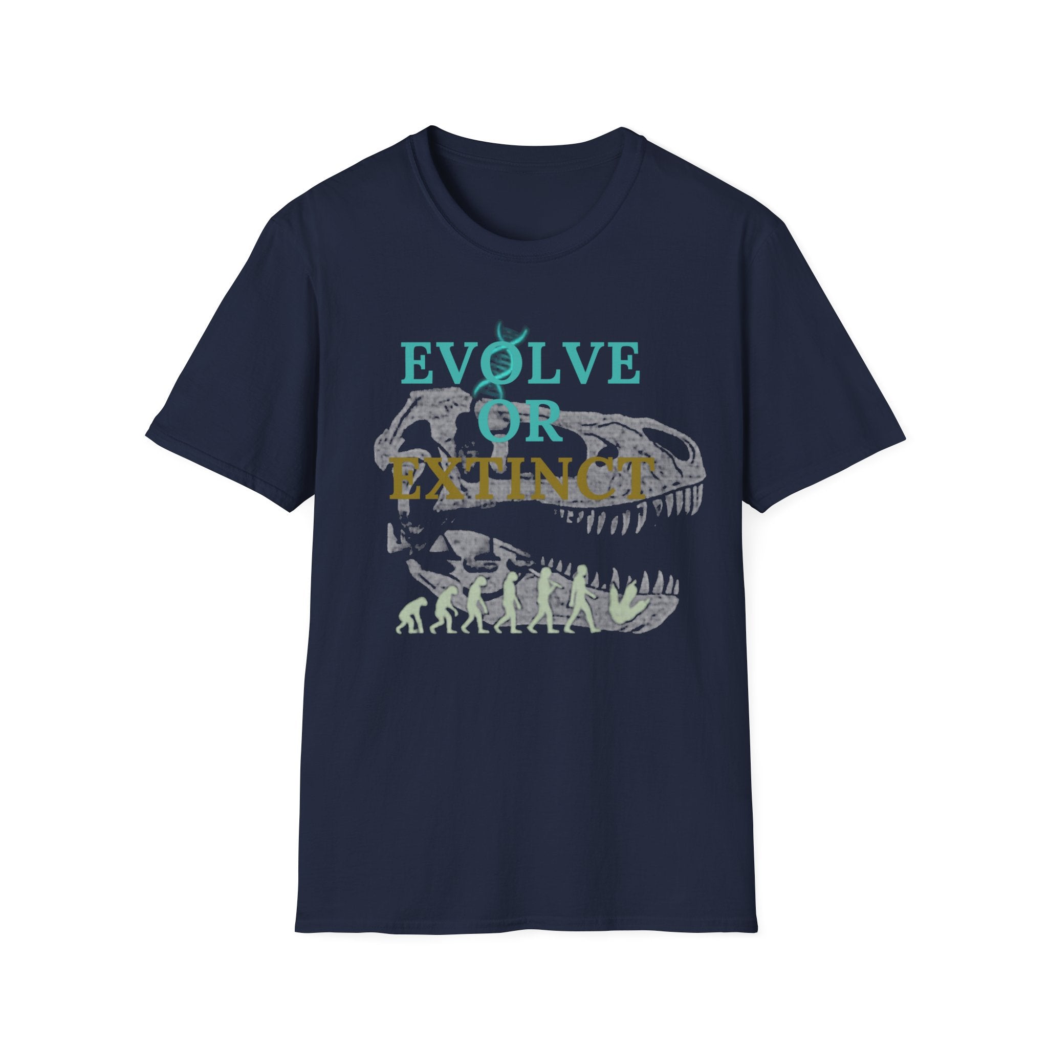 Unisex Softstyle T-Shirt, evolve or extinct shirt