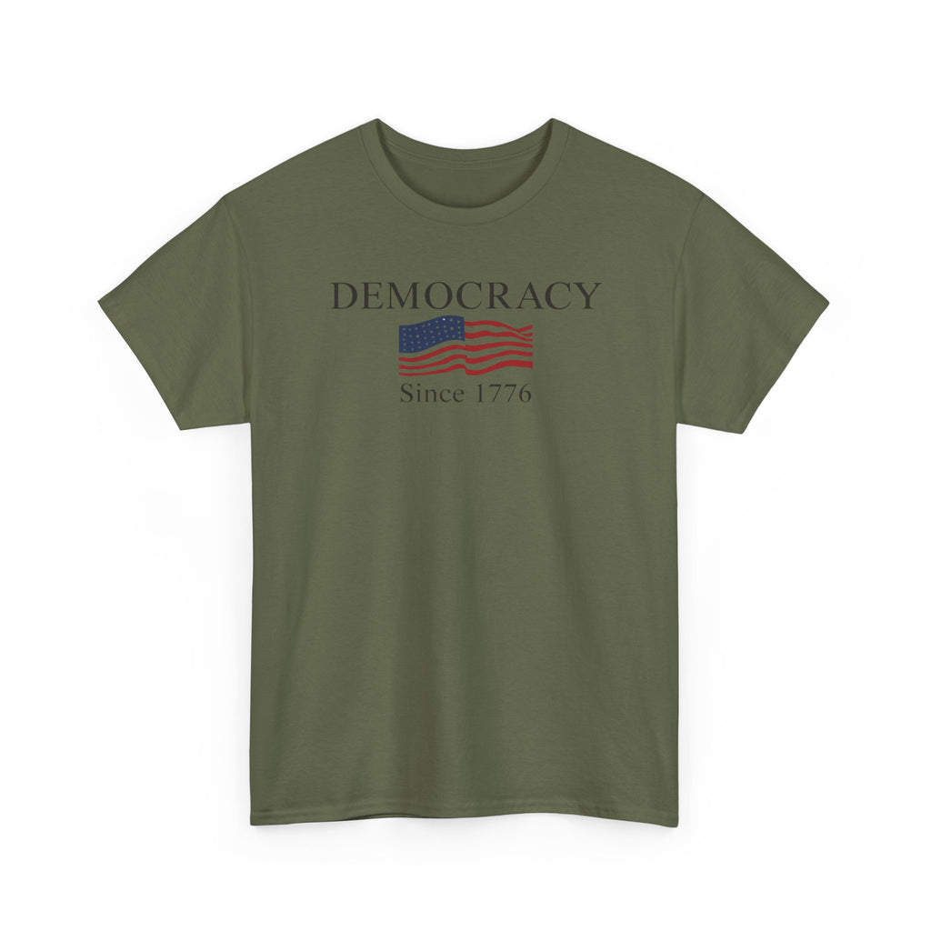 Unisex Heavy Cotton Tee, DEMOCRACY