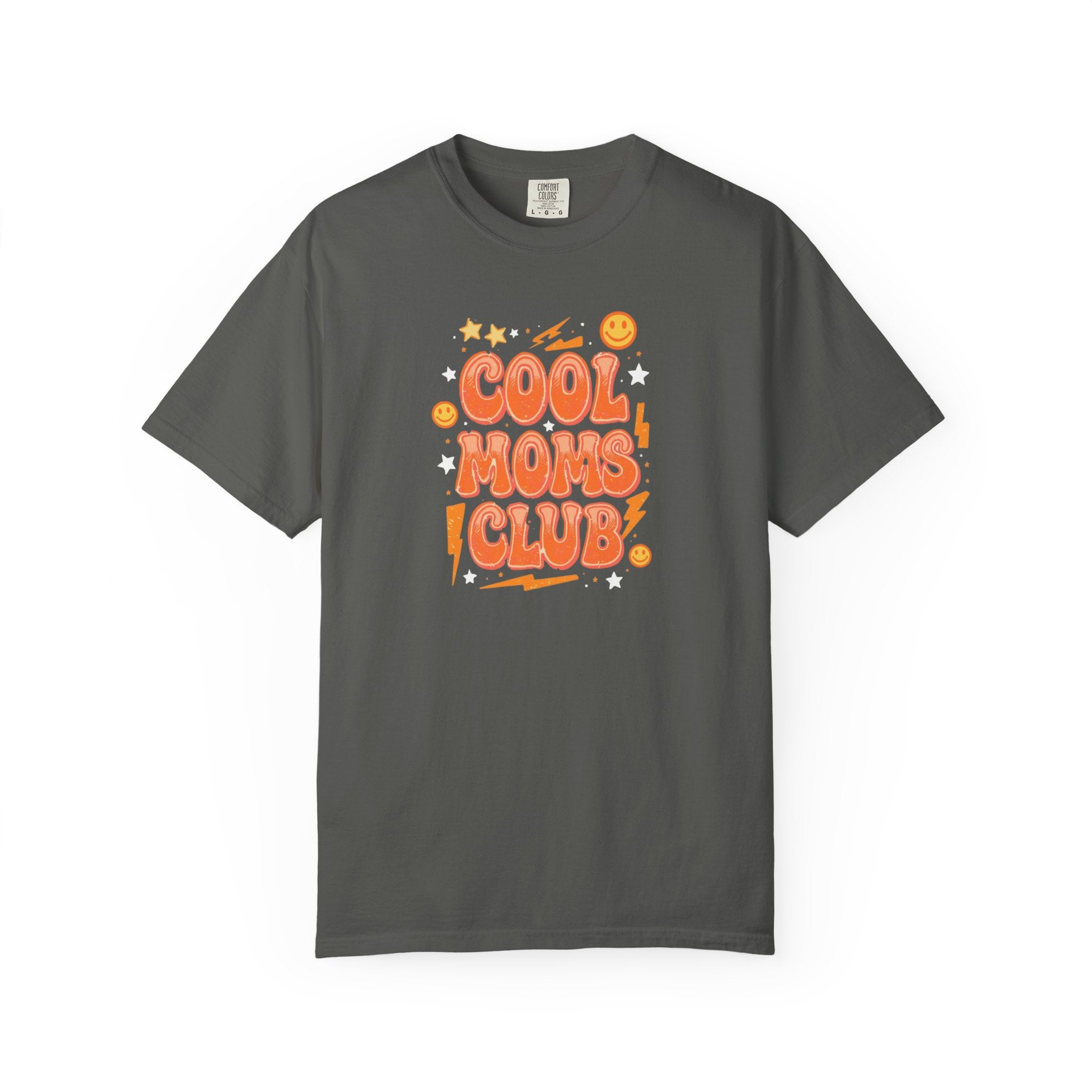 Unisex Garment-Dyed T-shirt, Cool Moms Club Retro Shirt, Funny Mom Shirt, Trendy Mama Tee, Mother’s Day Gift