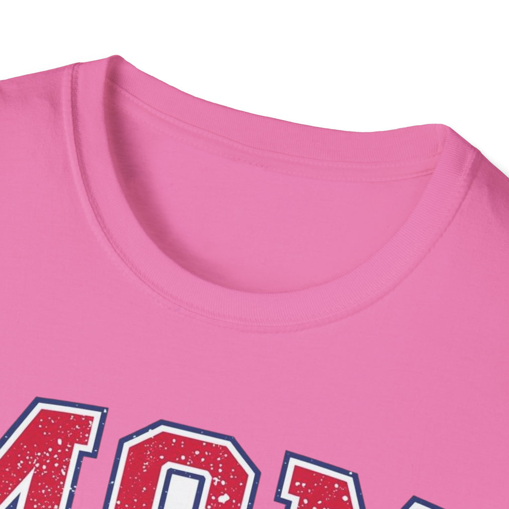 Unisex Softstyle T-Shirt, Mother’s Day Mom MVP Shirt, Most Valuable Mom T-Shirt, Sports Mom Gift, Baseball Football Mom Tee, Athletic Varsity Style Shirt