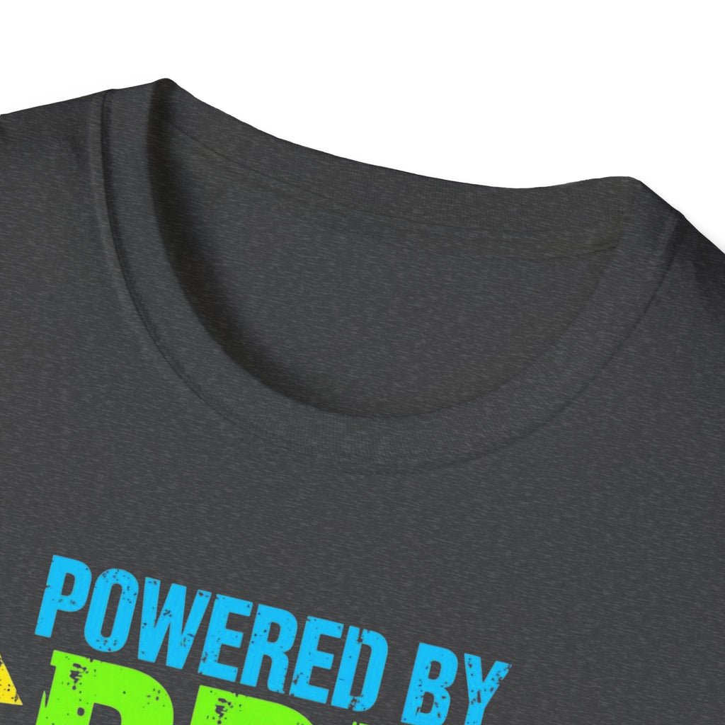 Unisex Softstyle T-Shirt,Powered By Pre Workout Shirt, Gym Motivation Tee, Fitness Lover Shirt, Bodybuilding Shirt, Comfort Colors Gym Tee