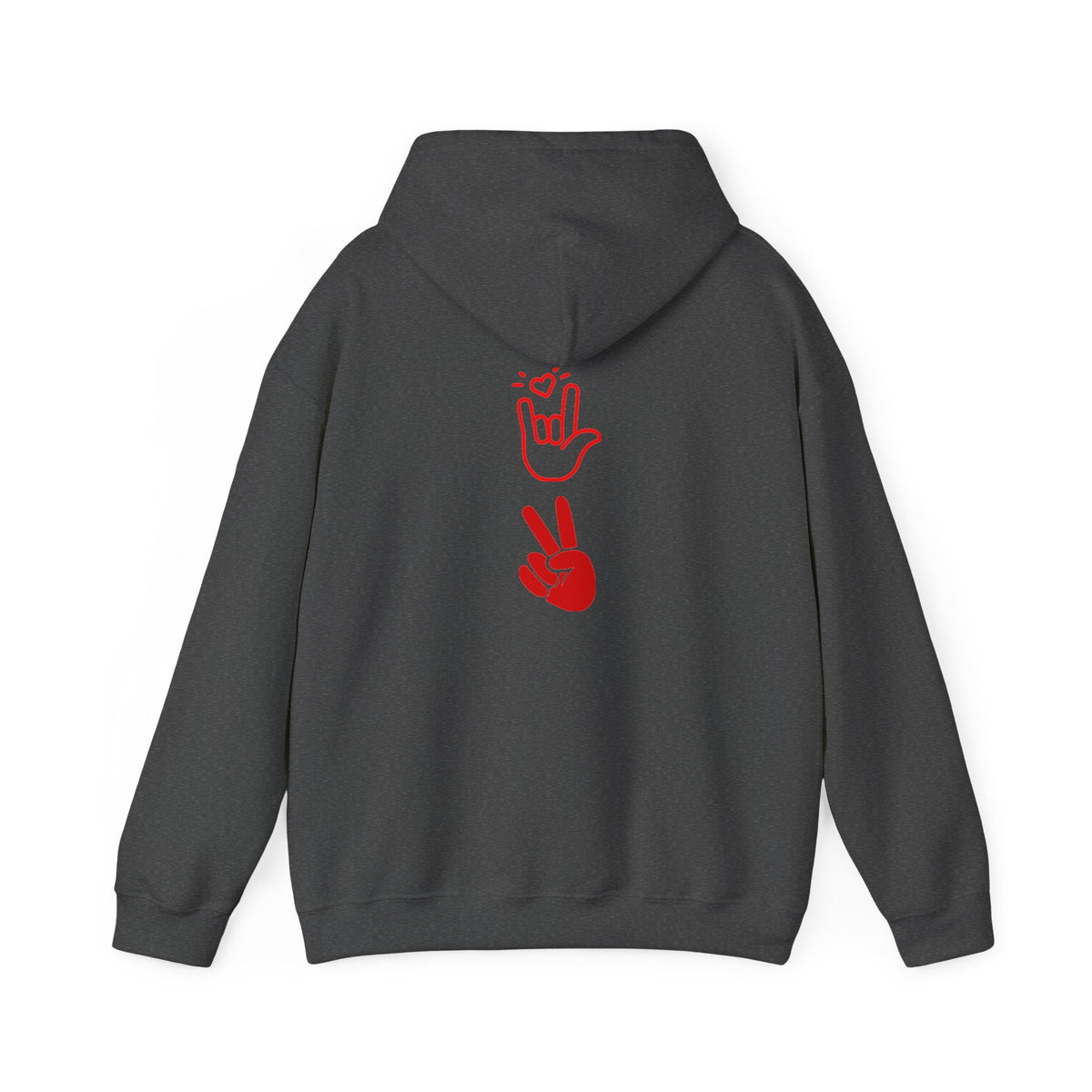 Unisex Heavy Blend™ Hooded Sweatshirt, love and peace shirt