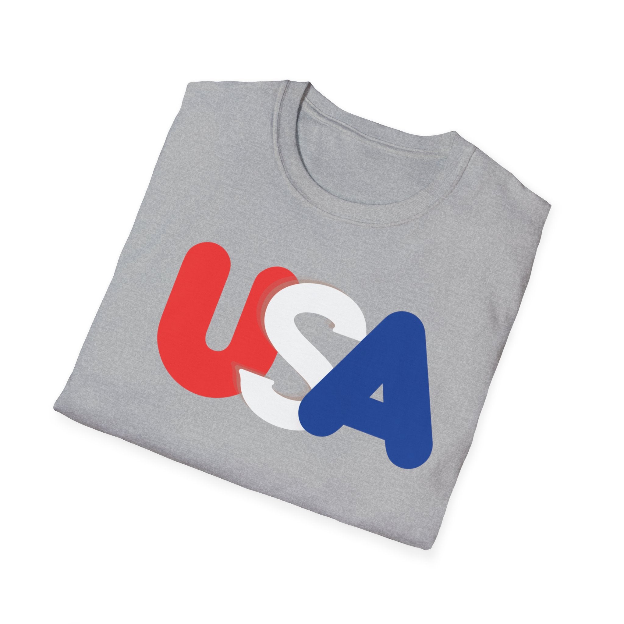 Unisex Softstyle T-Shirt, patriot shirt, eagle crest, usa flag shirt, patriotic design, july 4th tee, american pride shirt, freedom shirt