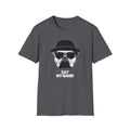 Unisex Softstyle T-Shirt, Bull Dog wearing Sun Glasses