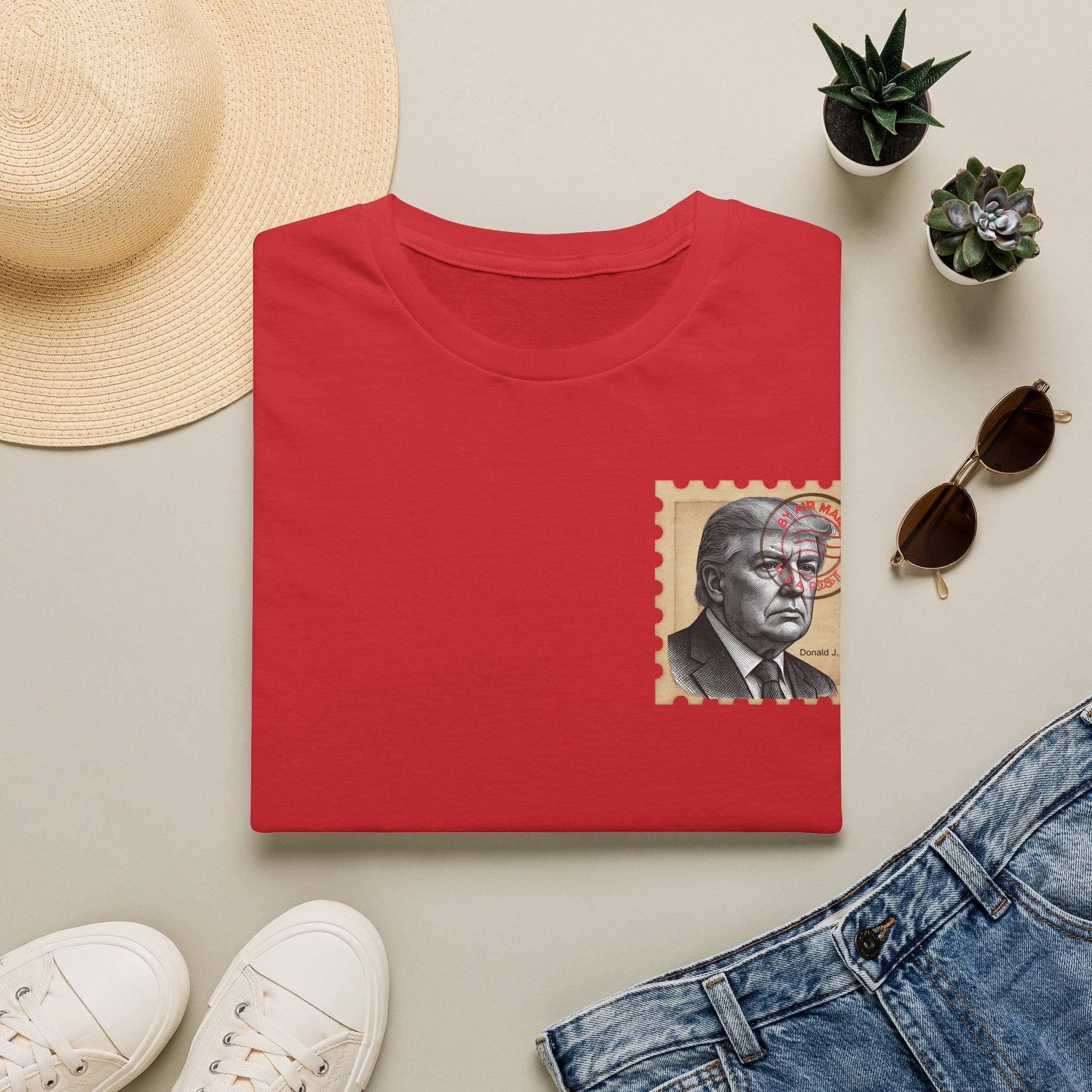 Unisex Softstyle T-Shirt, Trump Stamp T-shirt