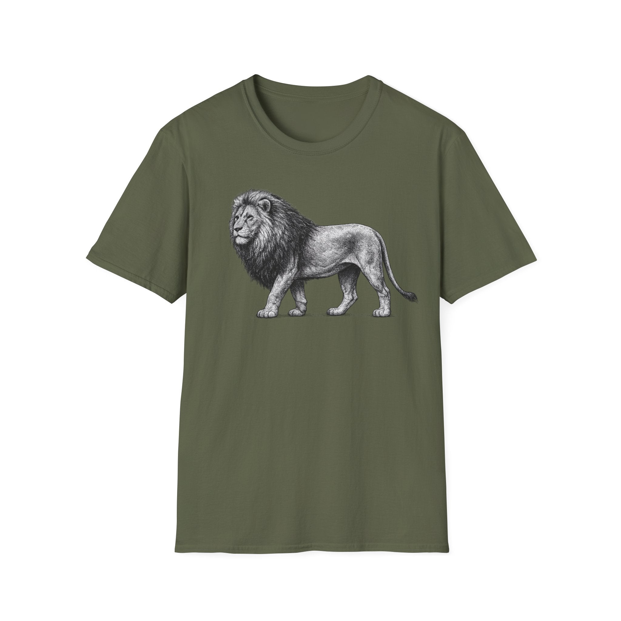 Vintage Lion T-Shirt, King of the Jungle Graphic Tee, Lion Illustration Shirt, Bold Wildlife Tee, Gift for Him or Her