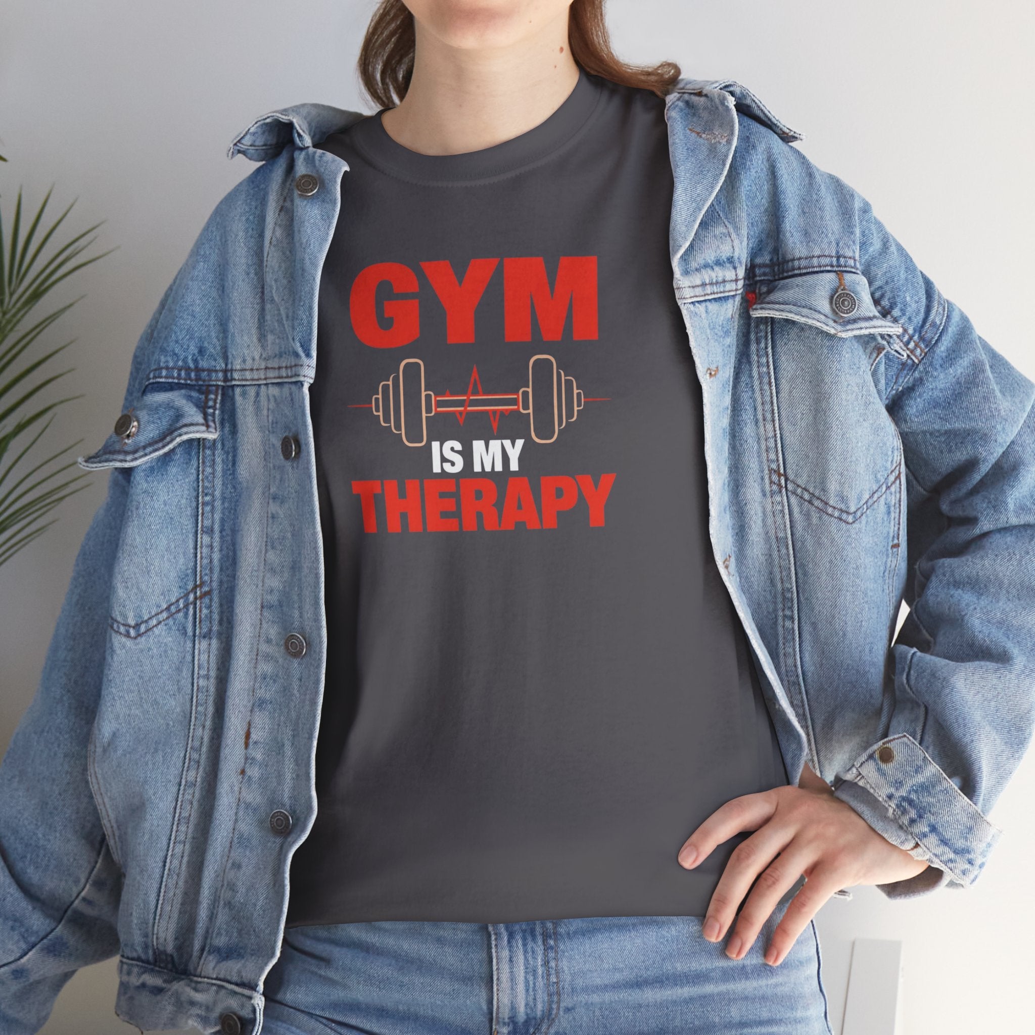 Unisex Heavy Cotton Tee, gym therapy