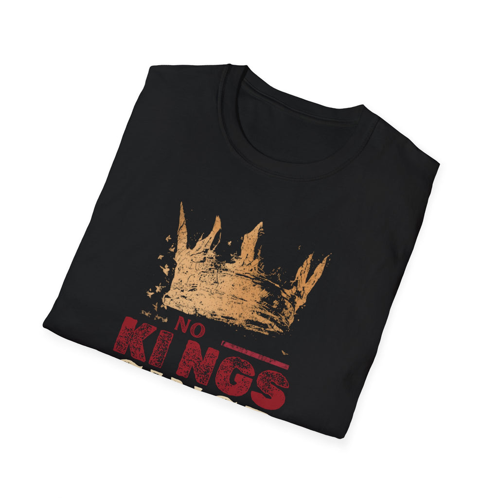 Unisex Softstyle T-Shirt, No King Since 1776 Shirt, Patriotic Anti King Tee, 1776 America Shirt, Freedom Not Monarchy Shirt, USA Flag Vintage Tee